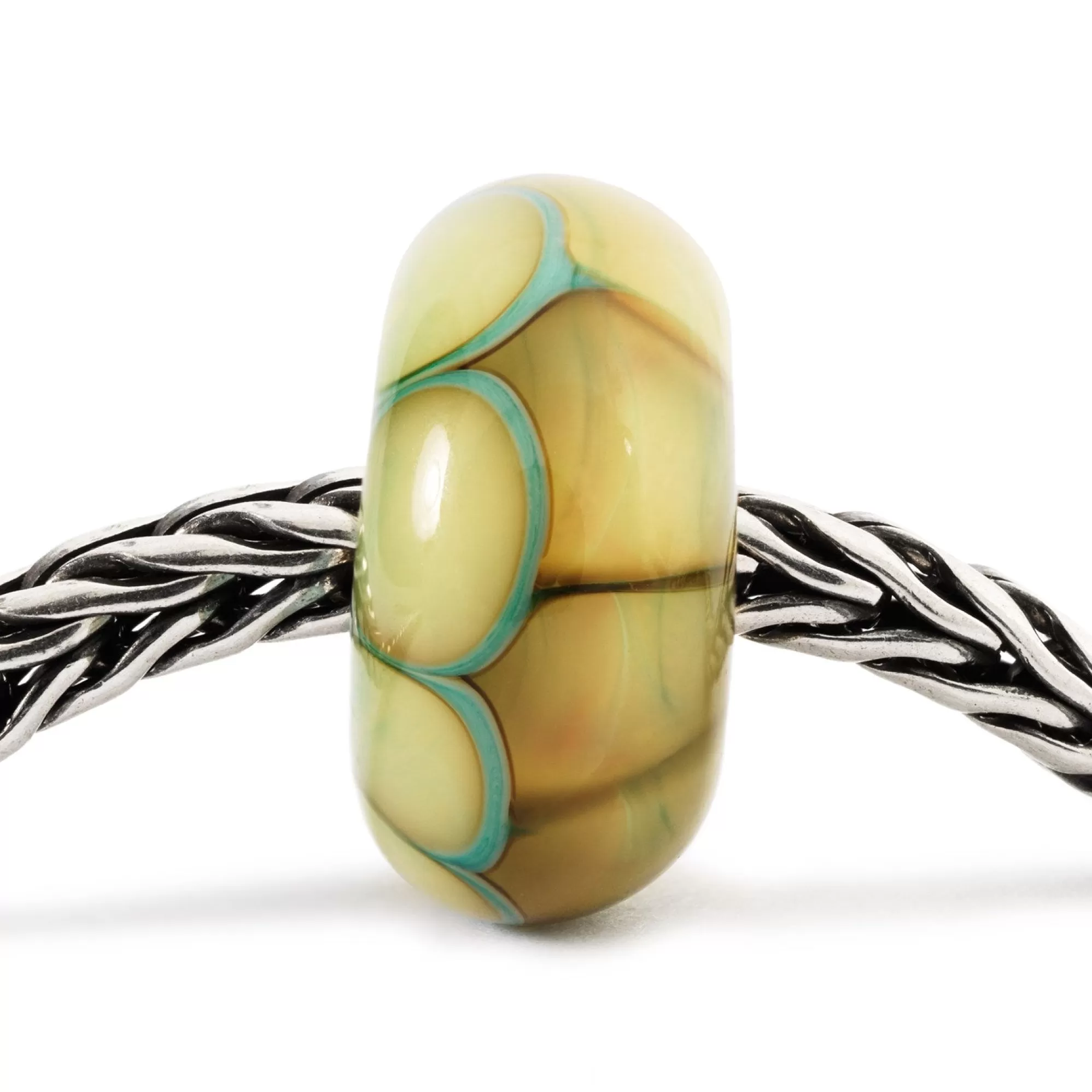 Clearance Trollbeads Aqua Edge Pumpkin Bead