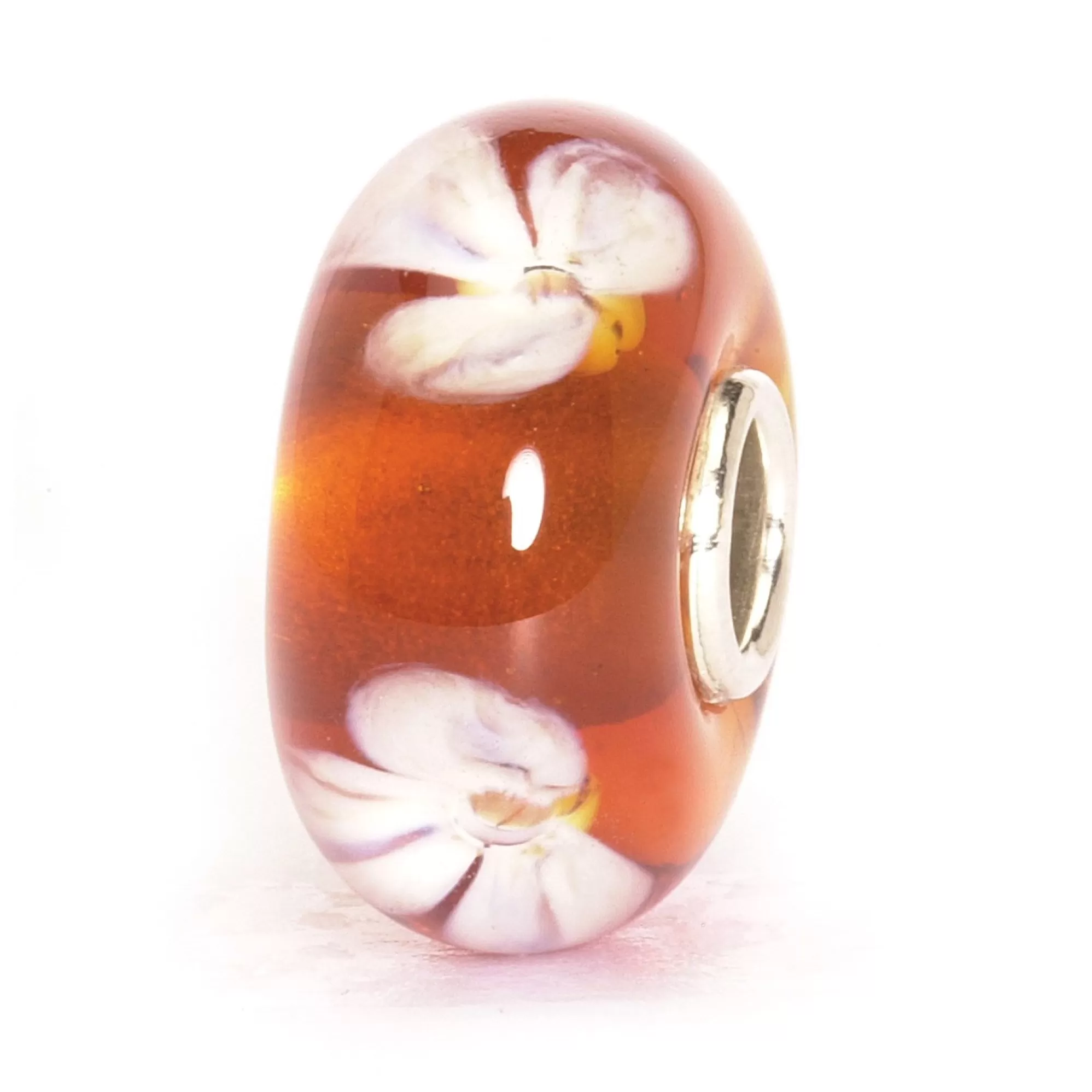 Clearance Trollbeads Beige Flower Bead