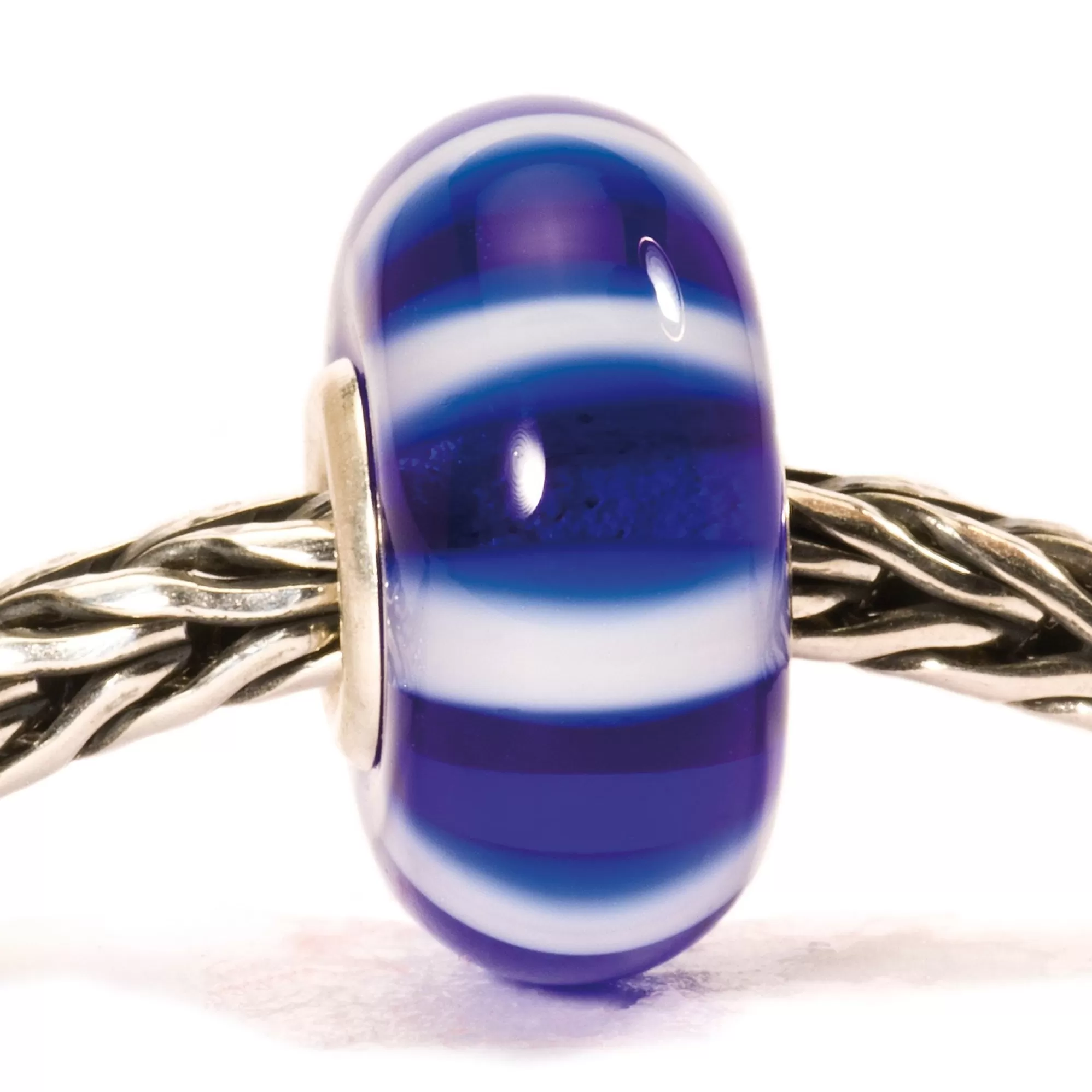 Outlet Trollbeads Blue Stripe Bead