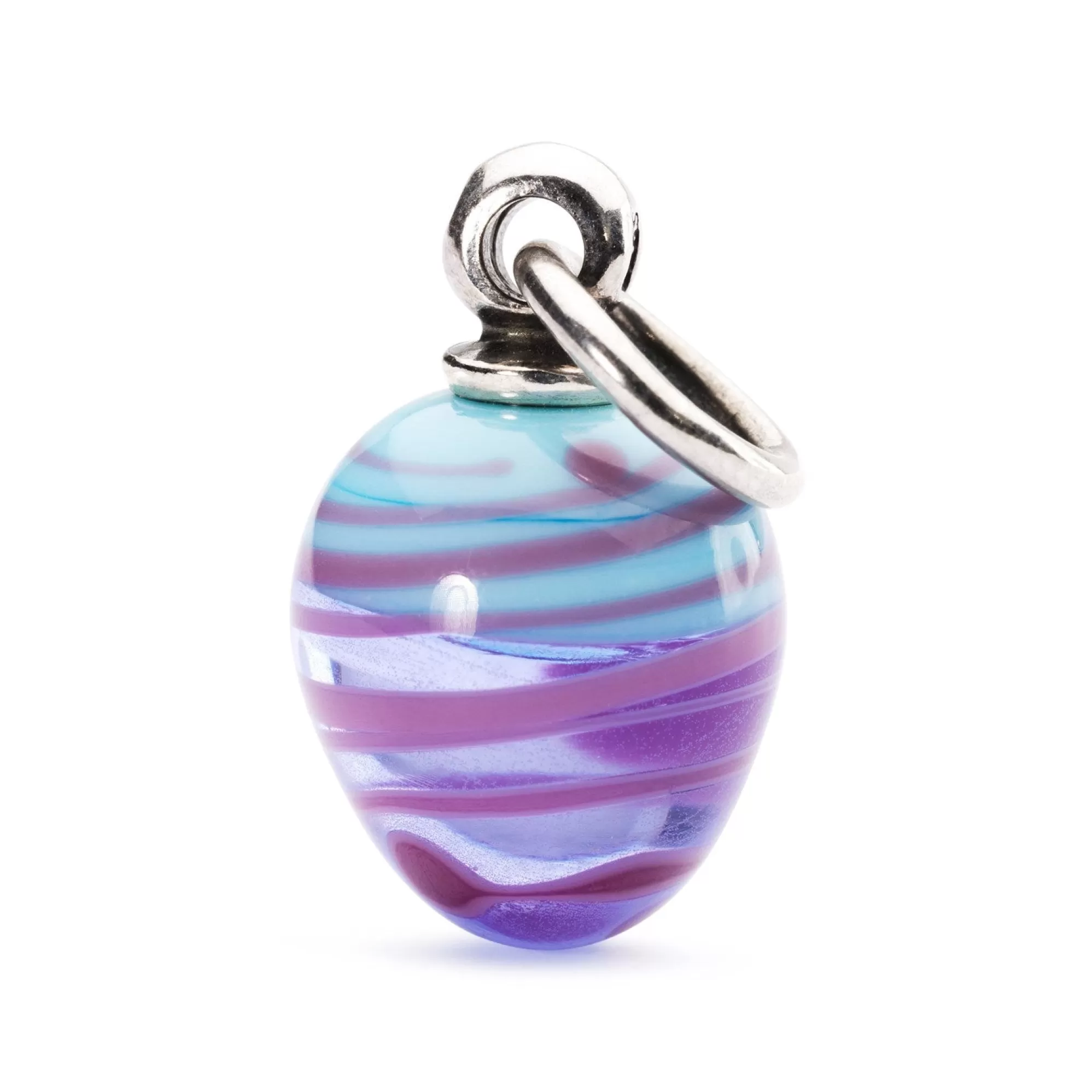 Cheap Trollbeads Blue Twirl Tassel Bead