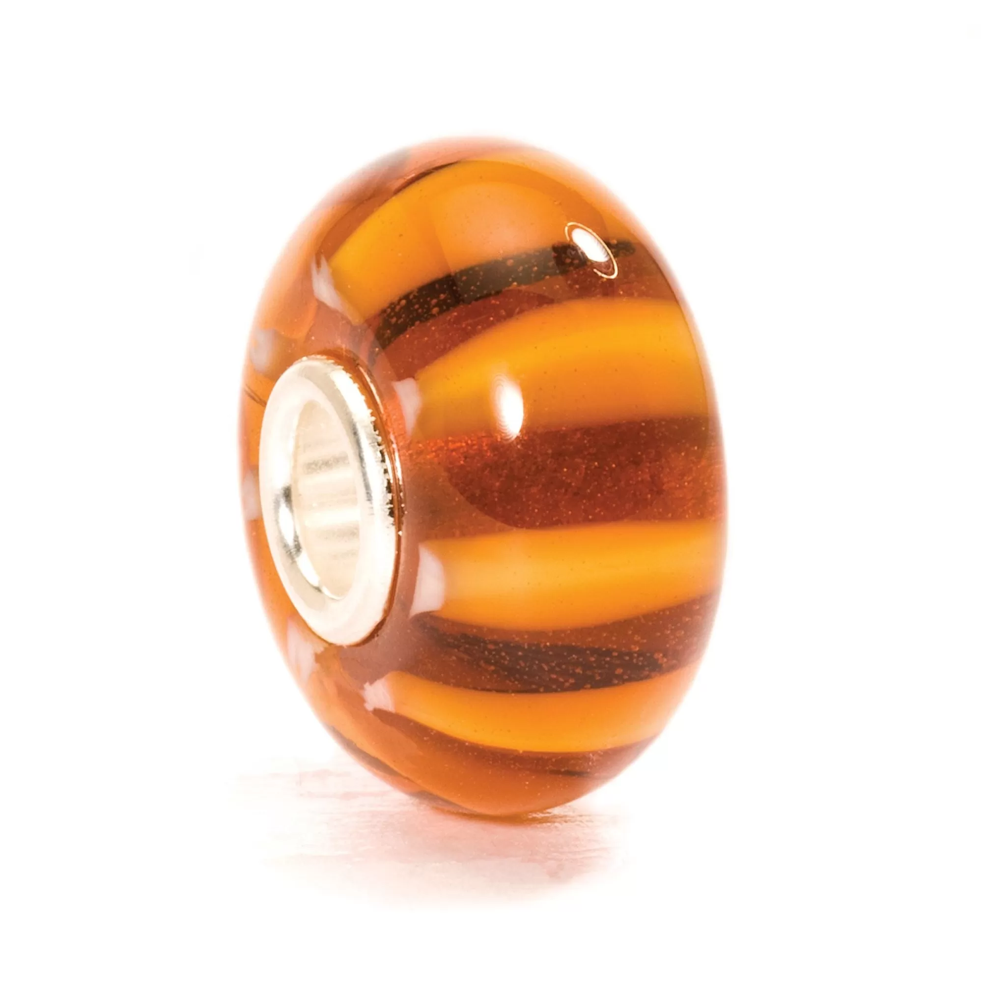 Outlet Trollbeads Brown Stripe Bead