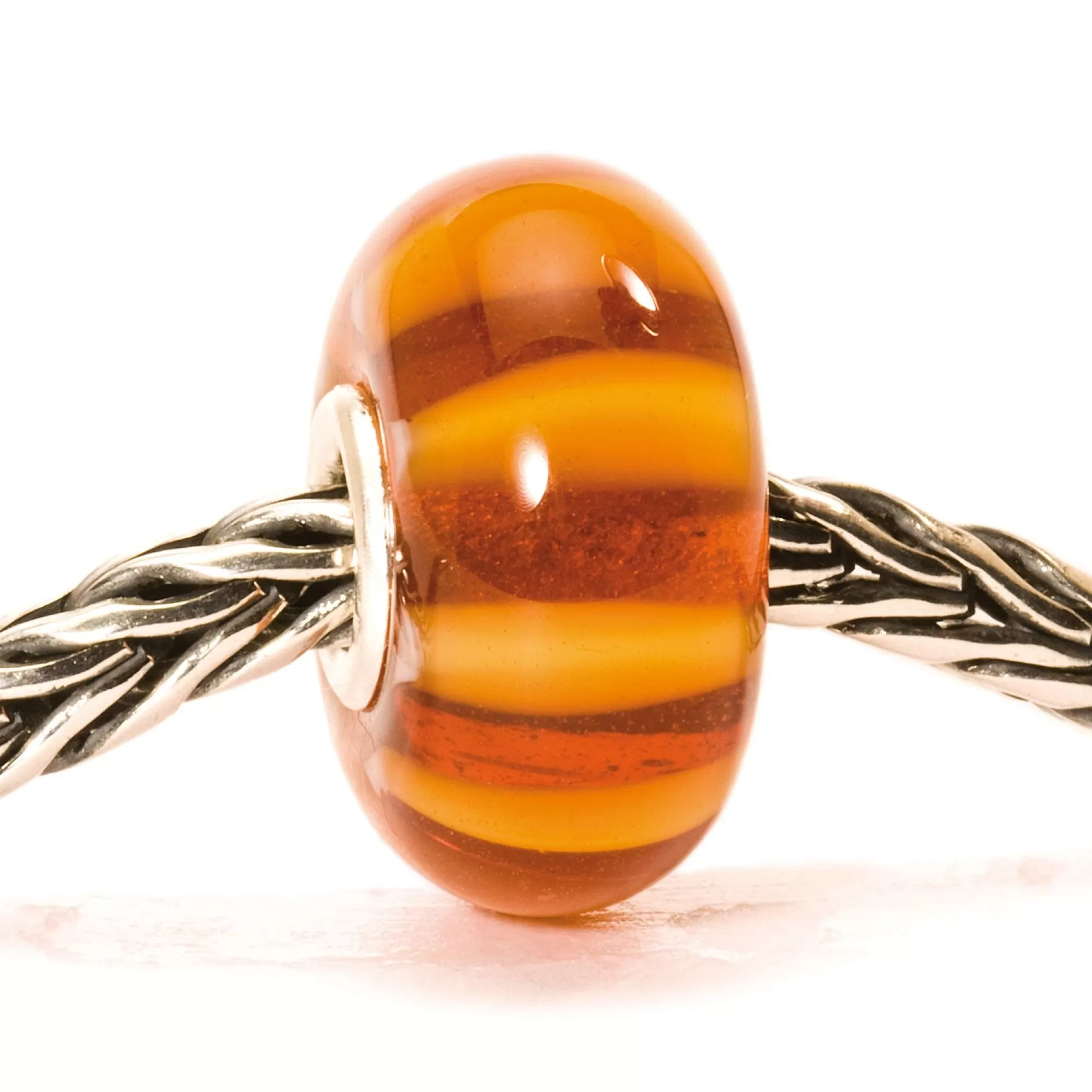 Outlet Trollbeads Brown Stripe Bead