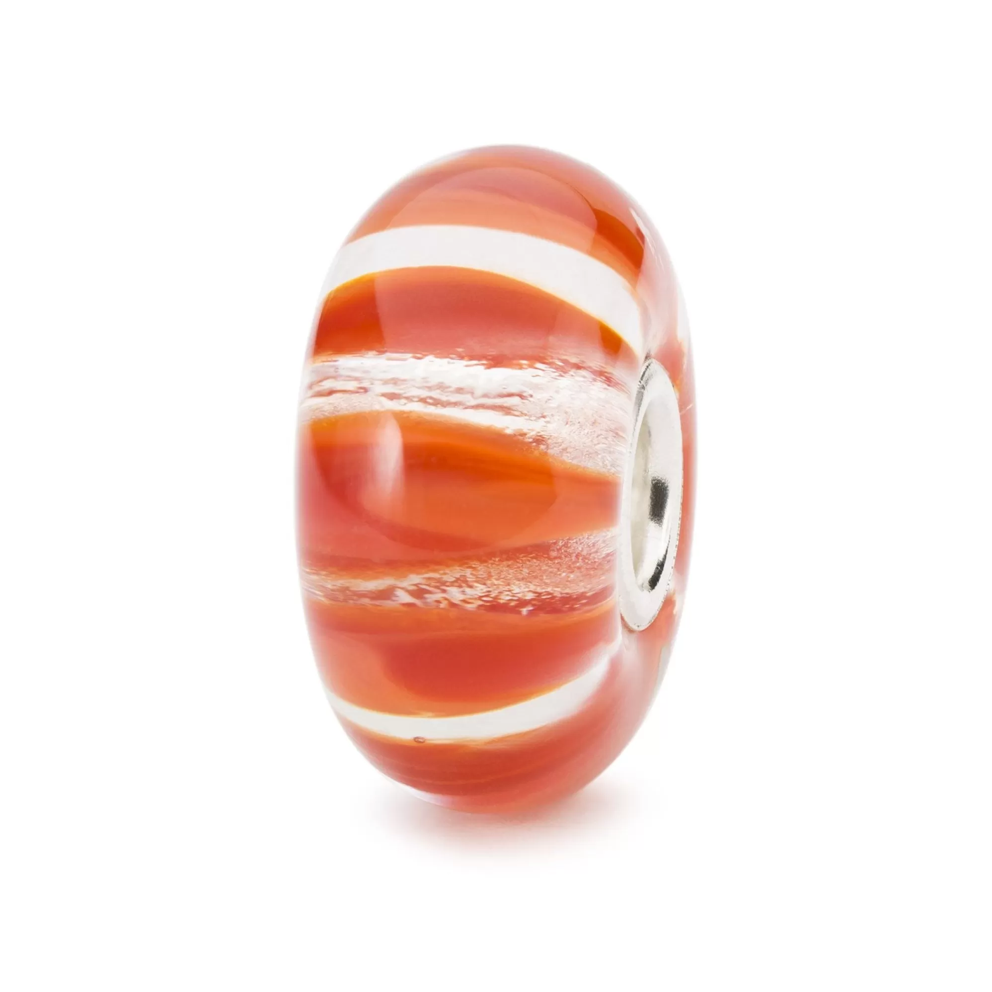 Shop Trollbeads Clear Coral Stripe Bead