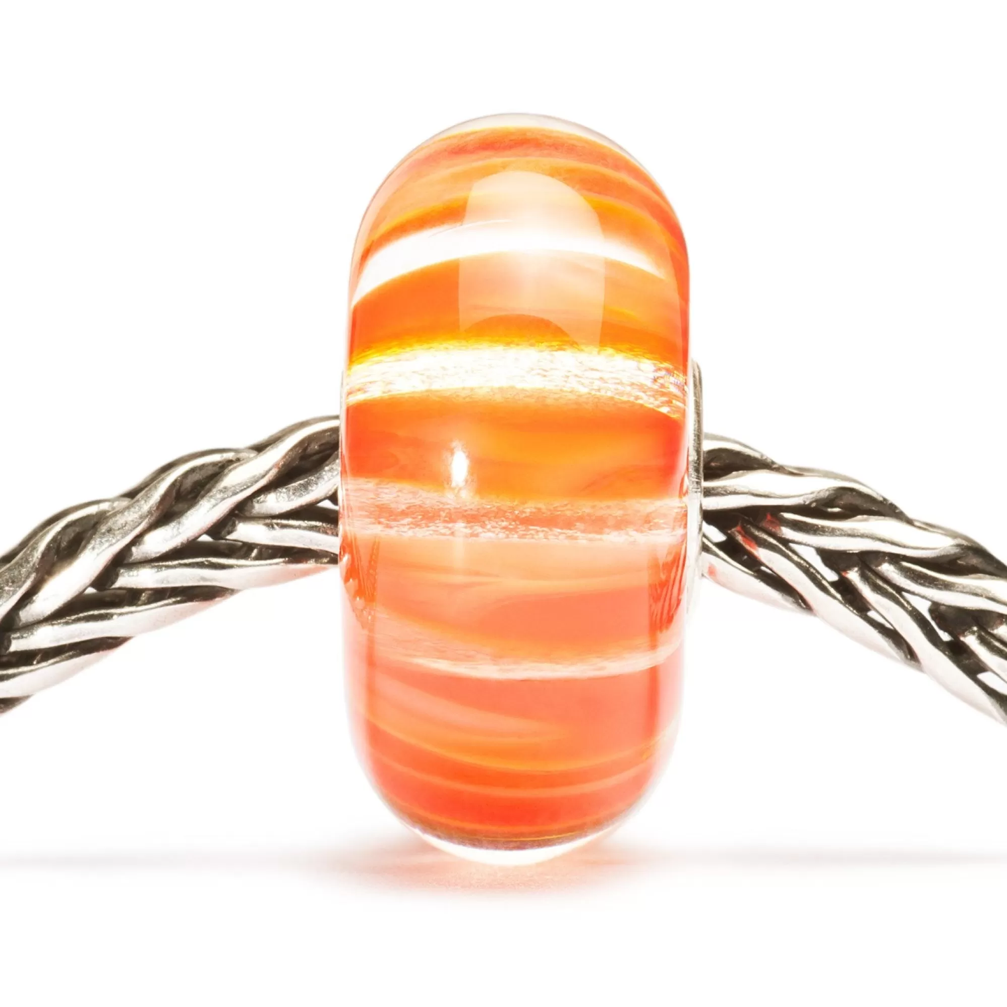 Shop Trollbeads Clear Coral Stripe Bead