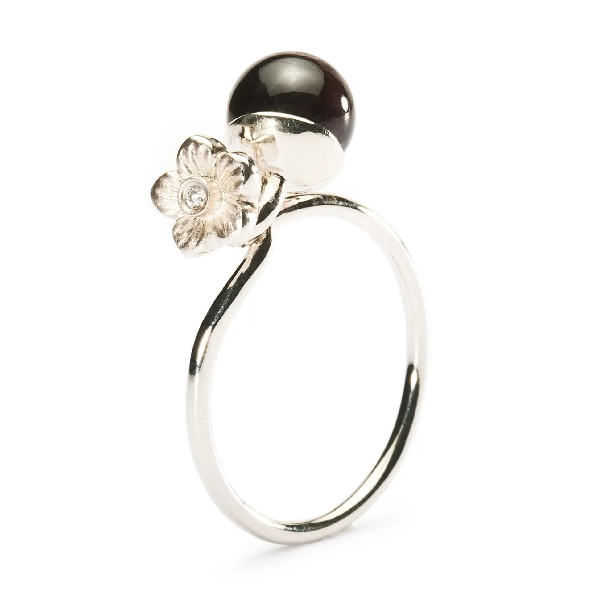 Discount Trollbeads Elderflower Ring W/ Garnet