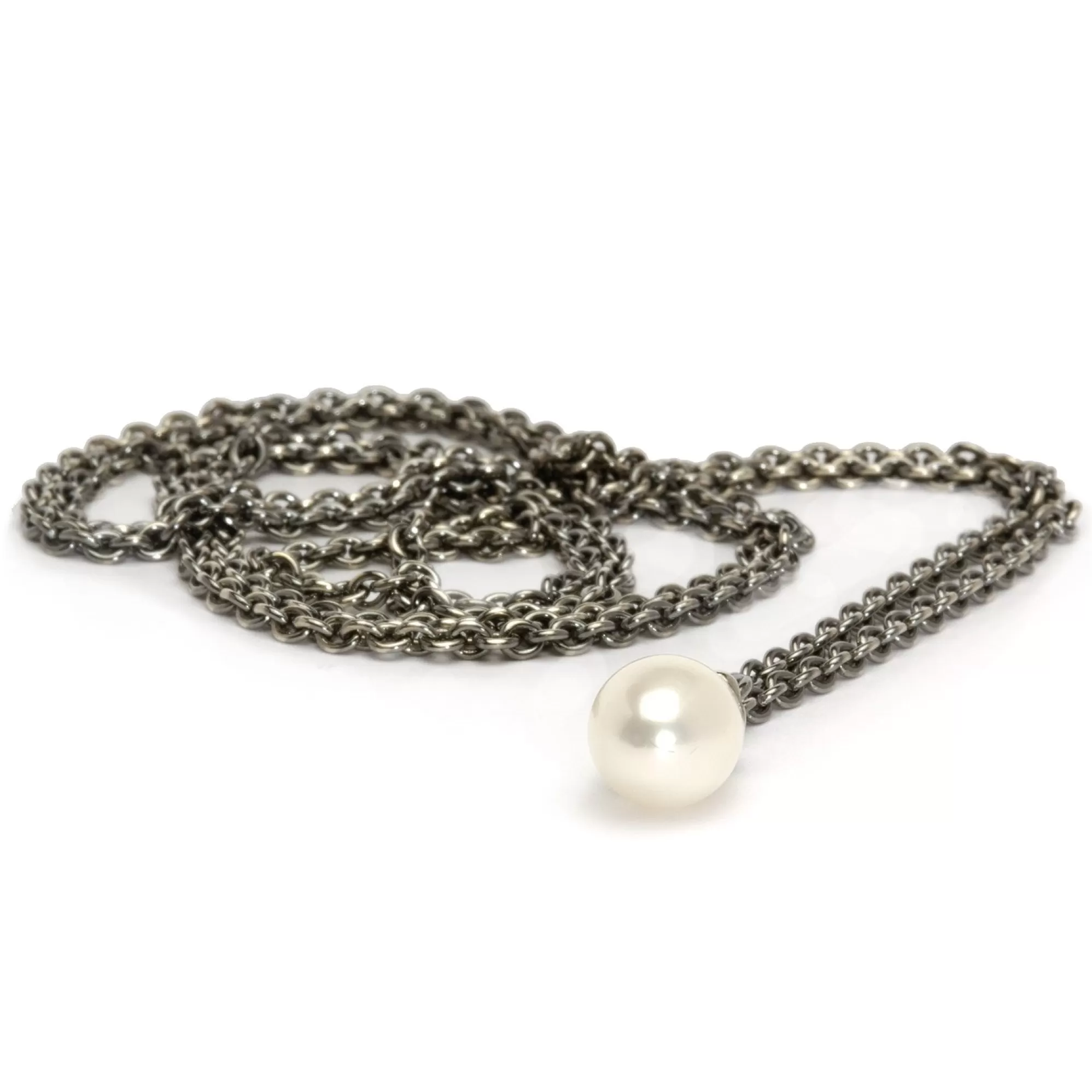 Clearance Trollbeads Fantasy Necklace With White Pearl