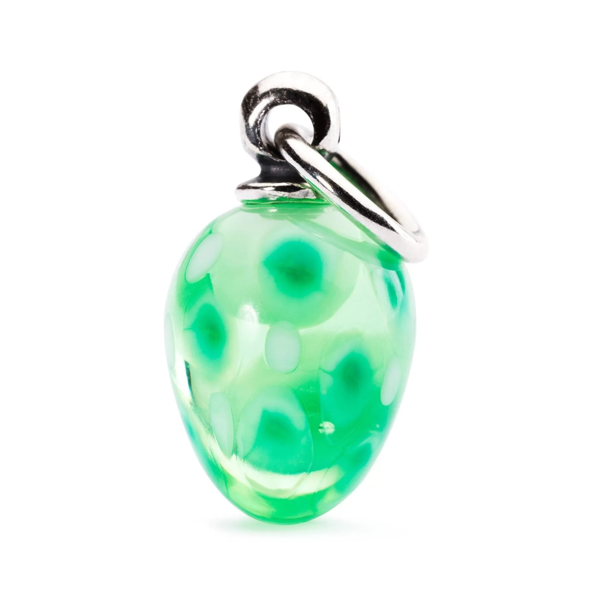 Sale Trollbeads Festive Green Dot Tassel Bead