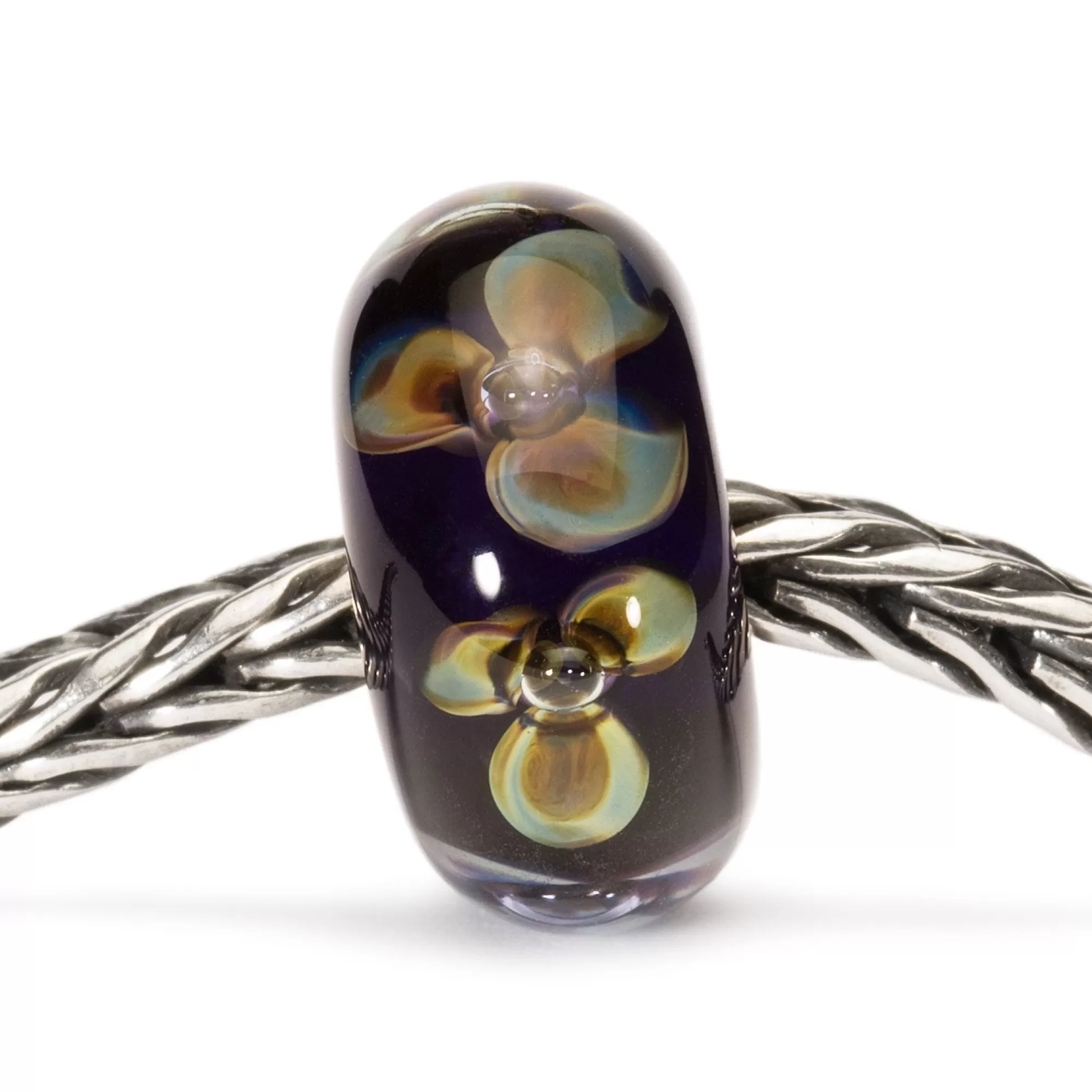 Cheap Trollbeads Flowers On Indigo Bead