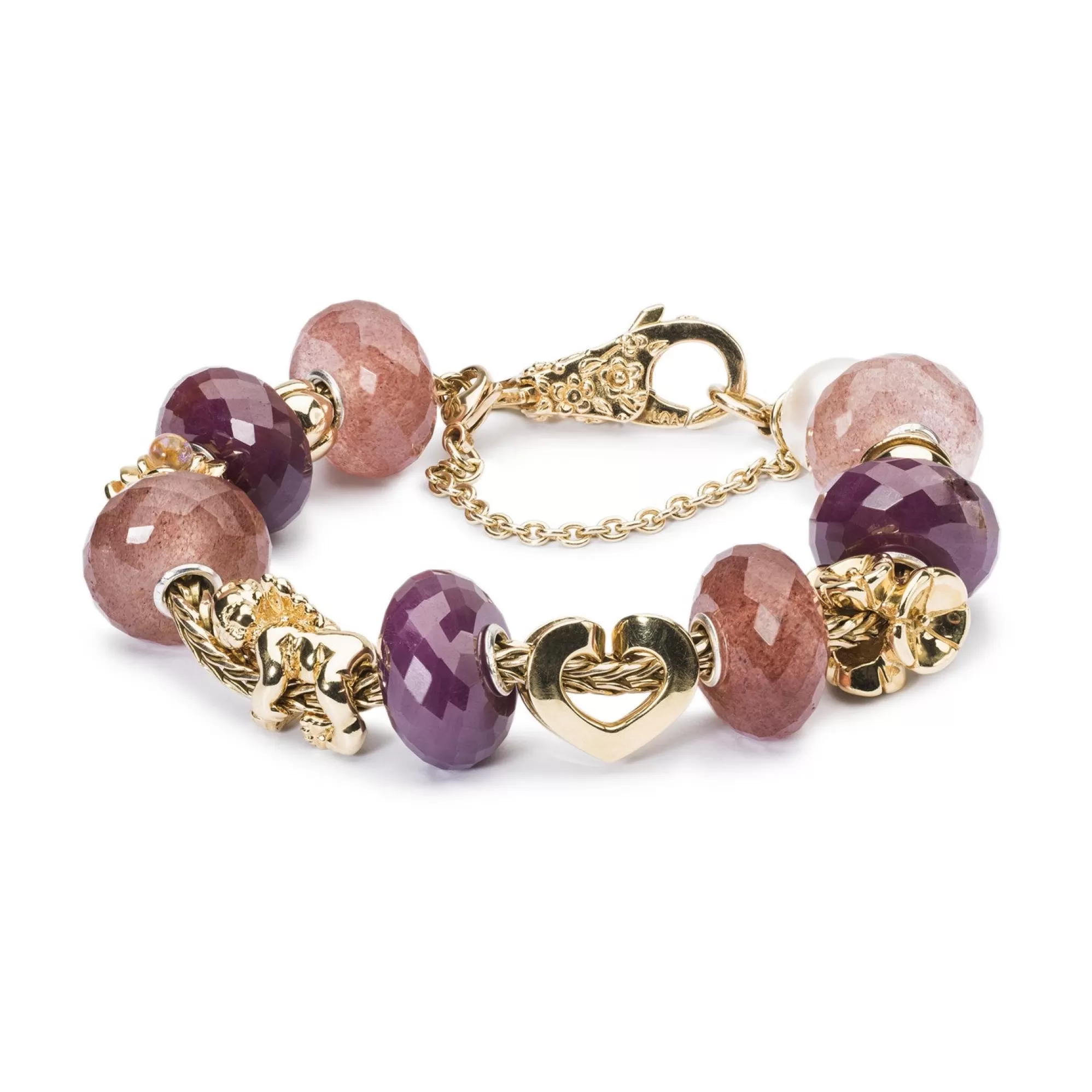 Shop Trollbeads Forget-Me-Not, Gold Bead