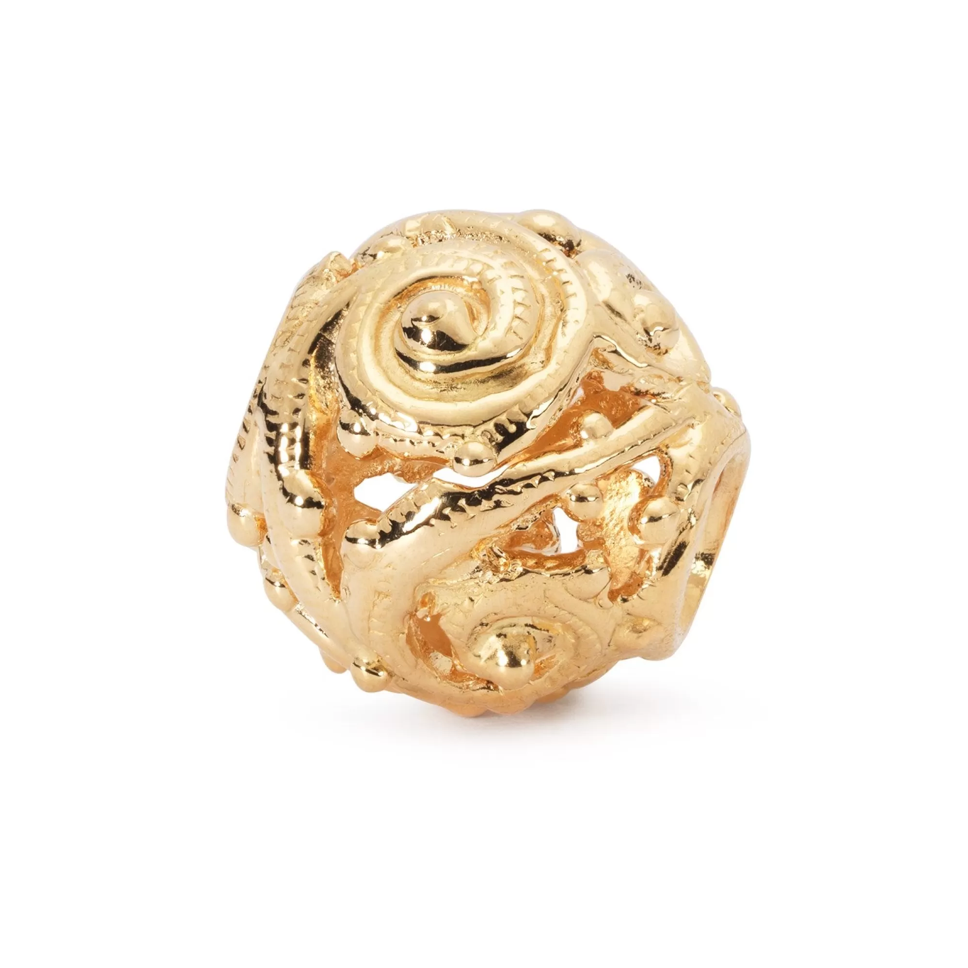 Best Sale Trollbeads Gold Whorl Bead