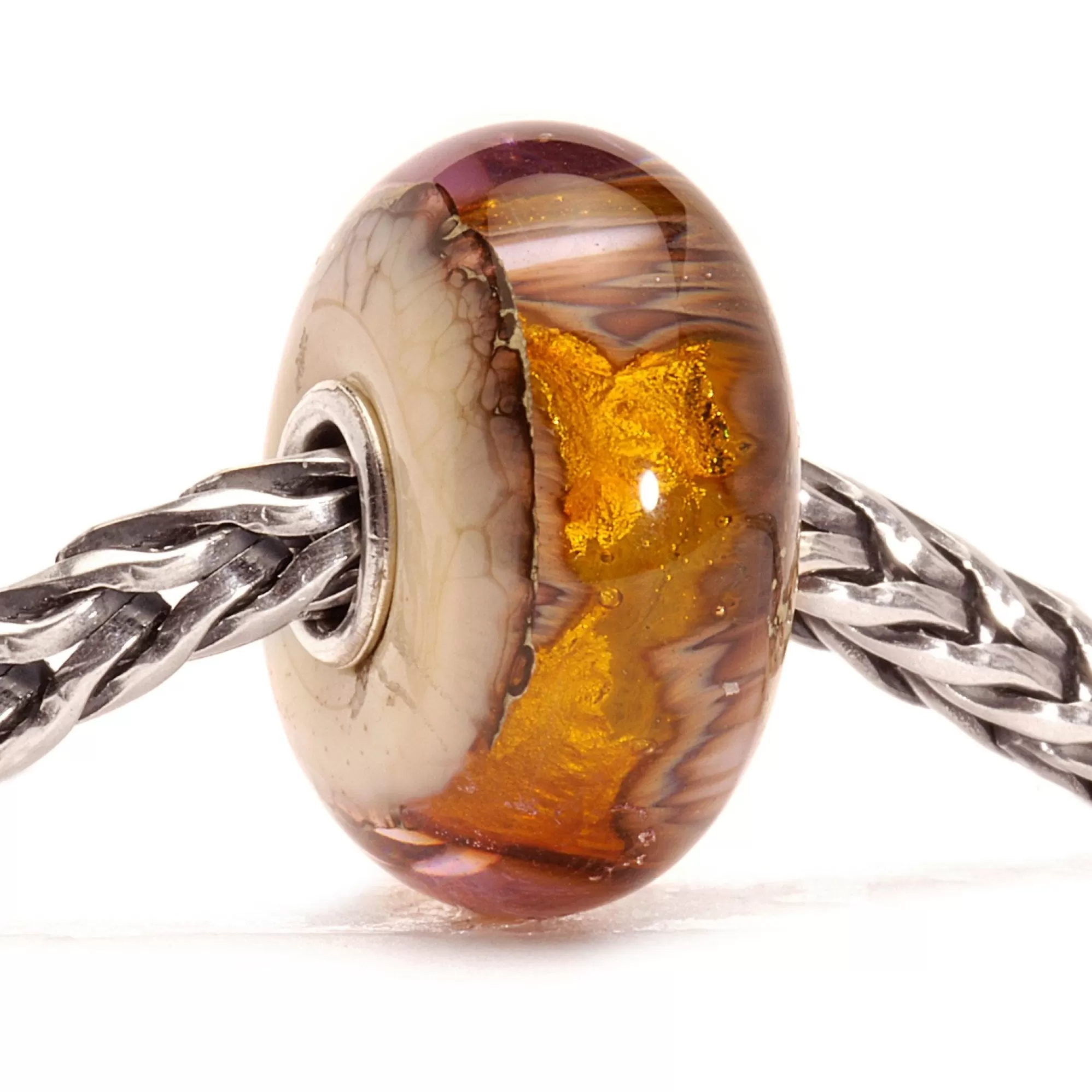 New Trollbeads Golden Cave Bead