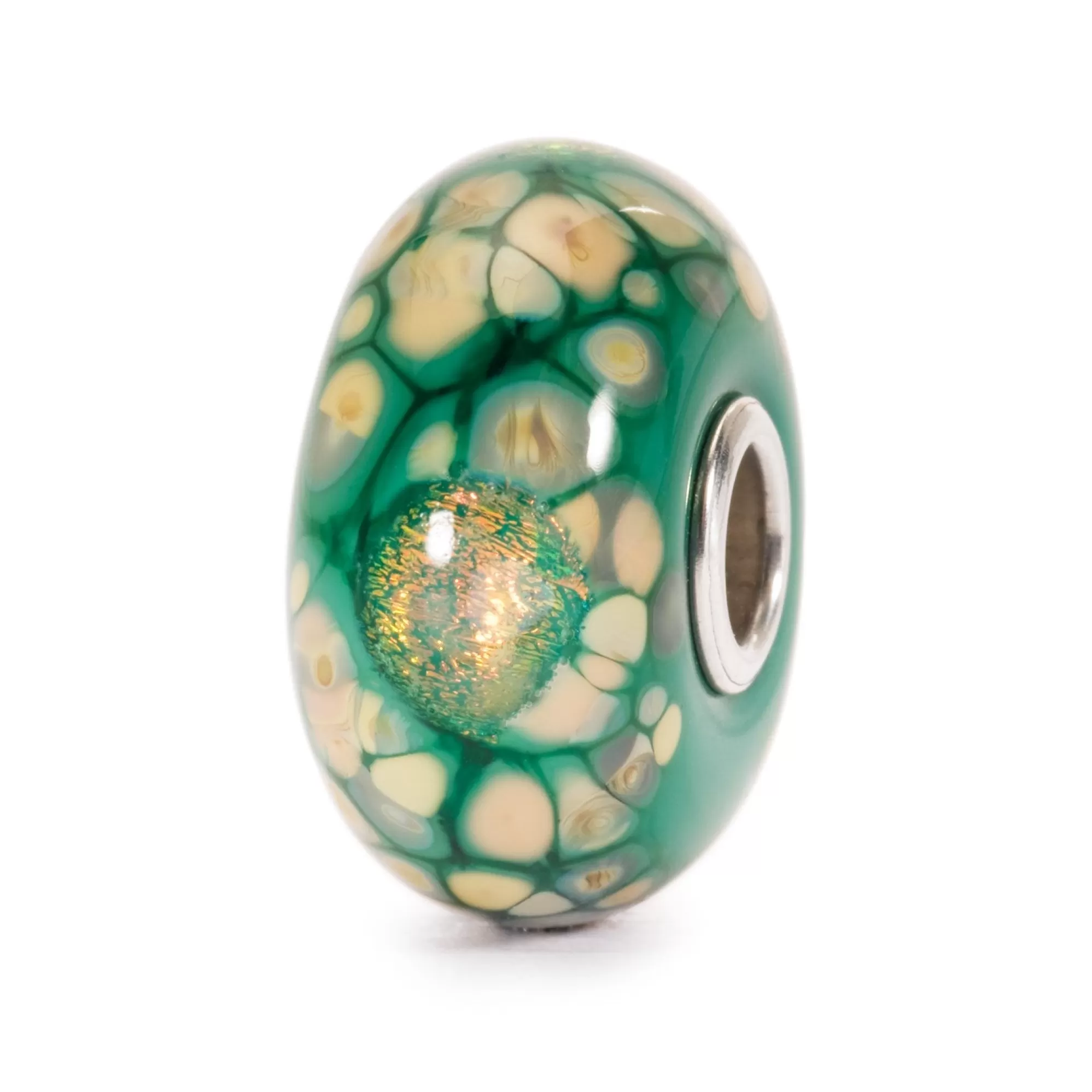 Cheap Trollbeads Green Flower Mosaic Bead