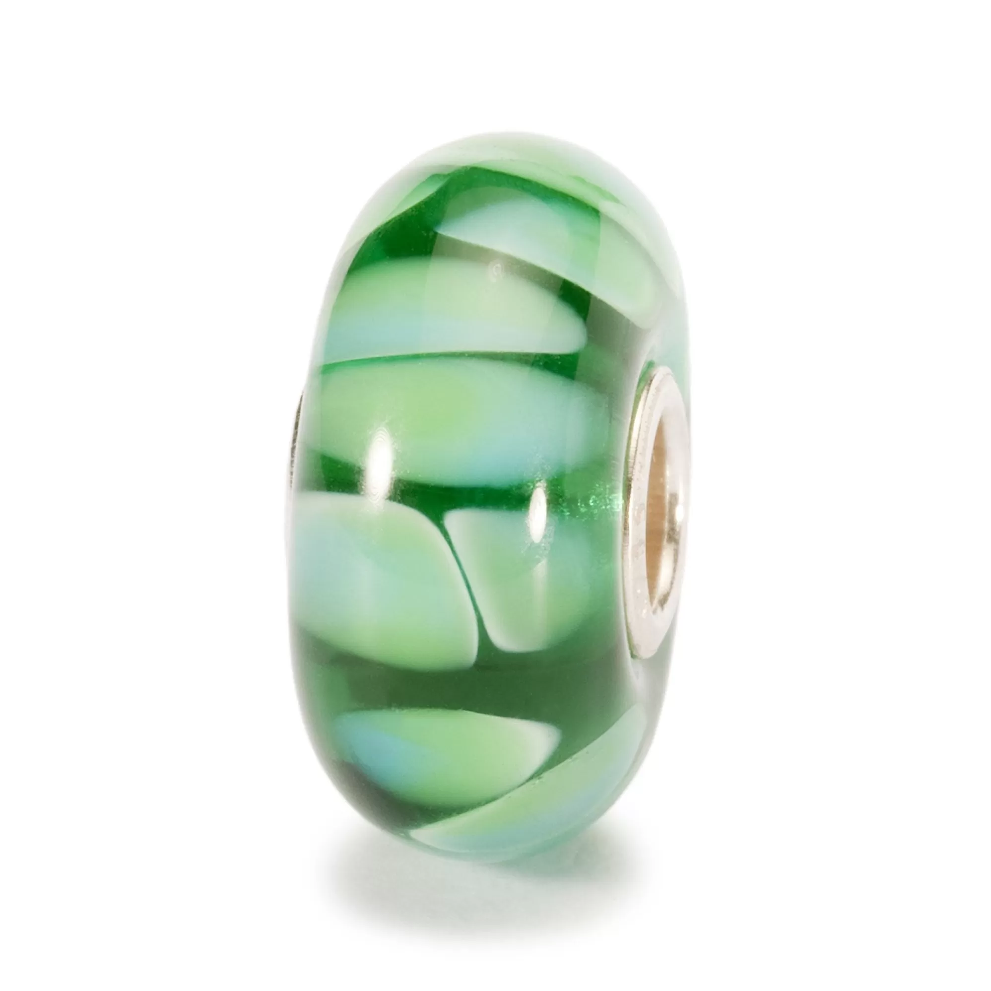 New Trollbeads Green Shadow Bead