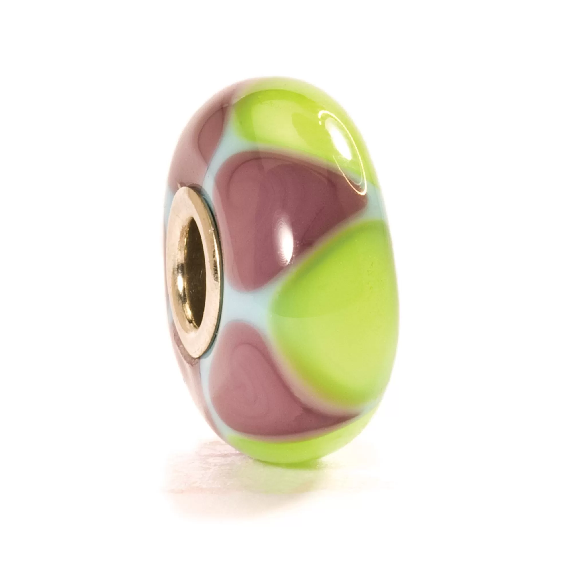 Best Sale Trollbeads Green/Purple Triangles Bead