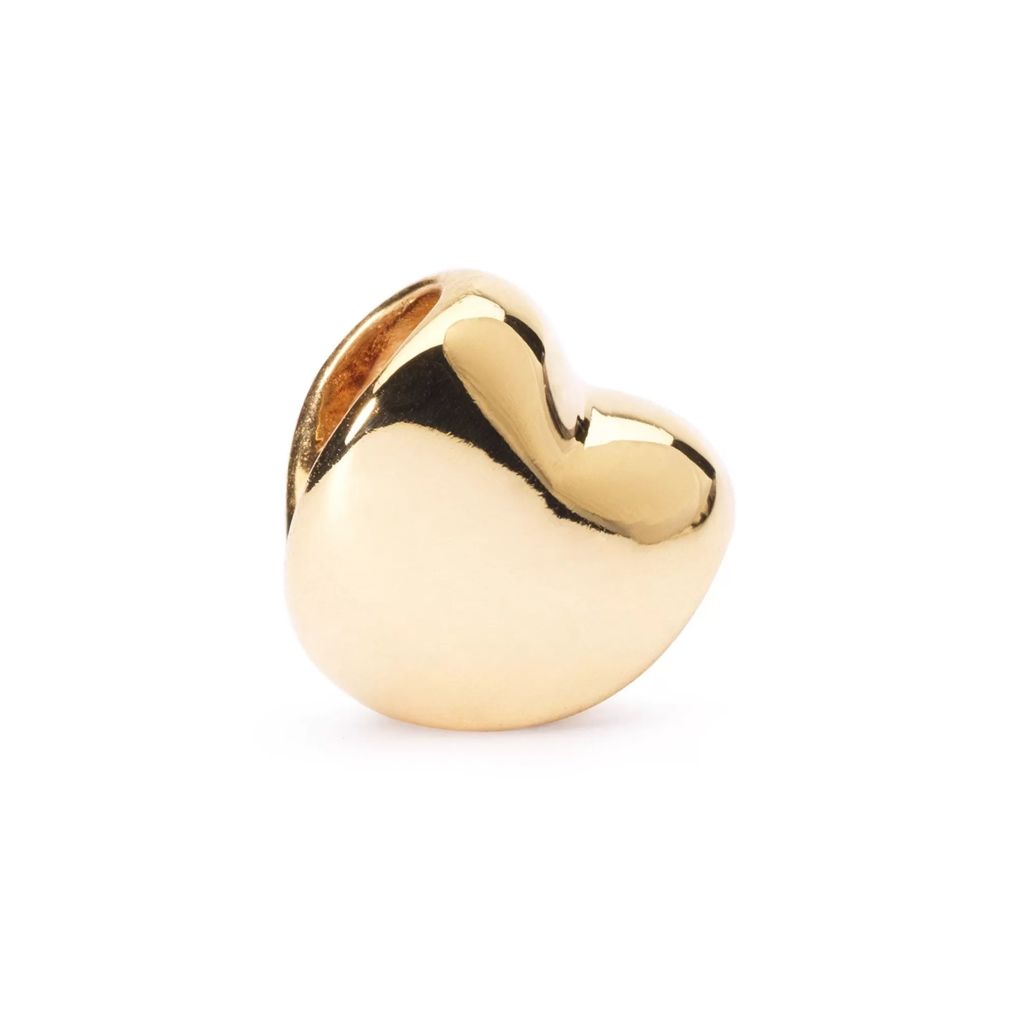 Fashion Trollbeads Heart, Gold Bead