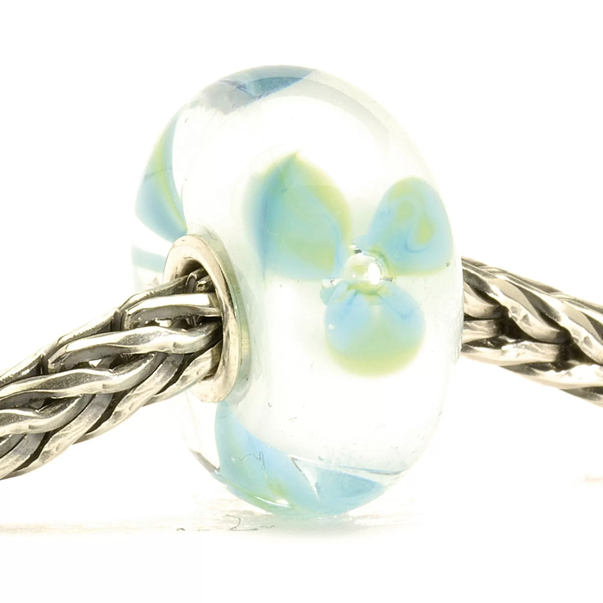 Shop Trollbeads Ice Blue Flower Bead