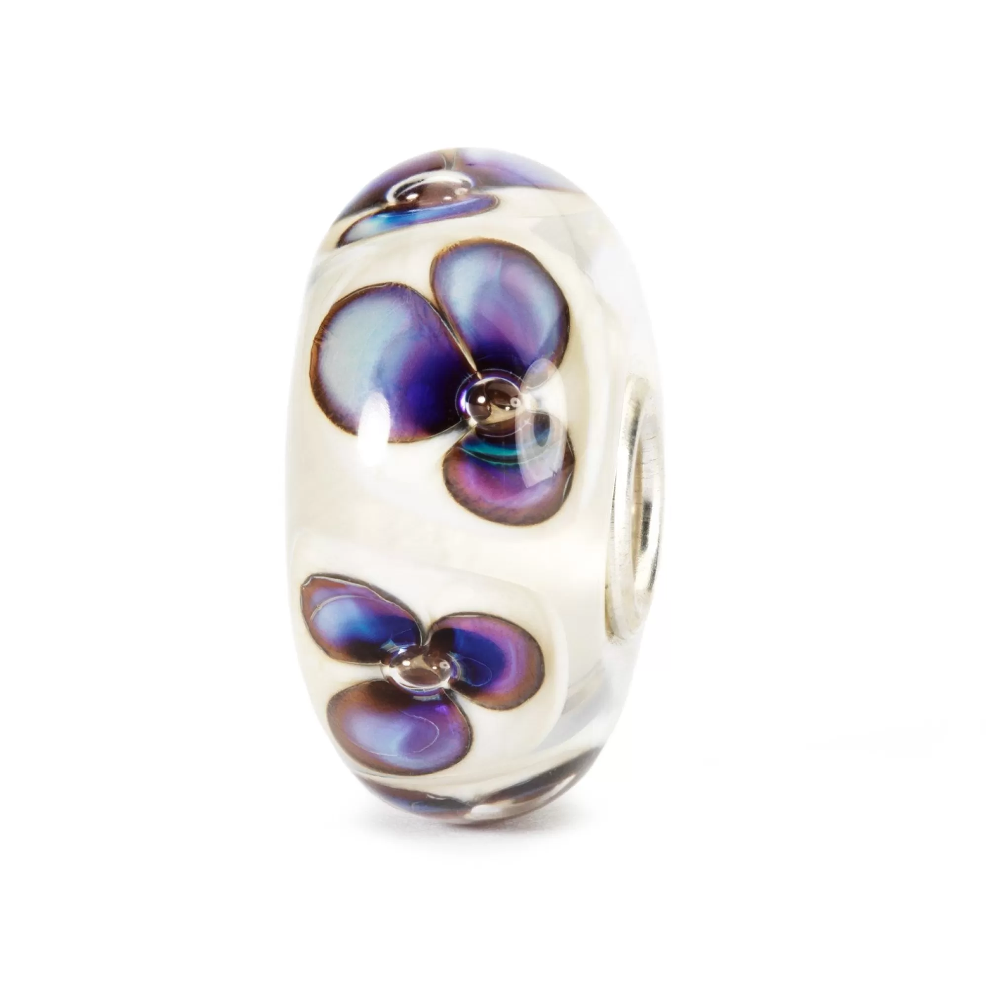 Best Trollbeads Ivory Violets Bead