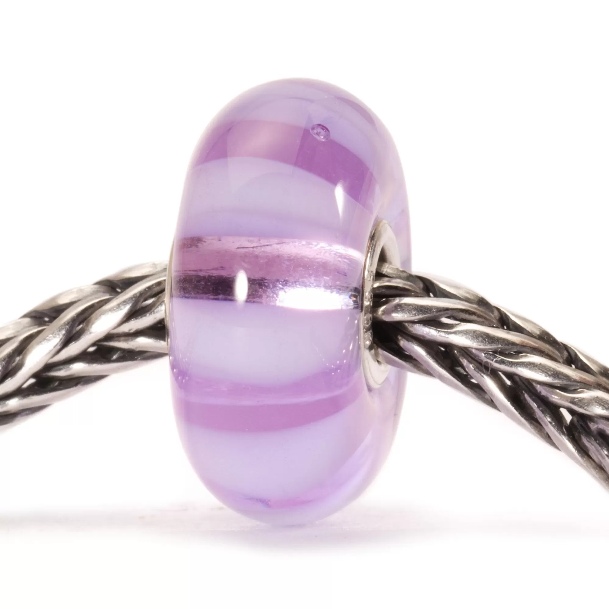 Sale Trollbeads Lavender Stripe Bead