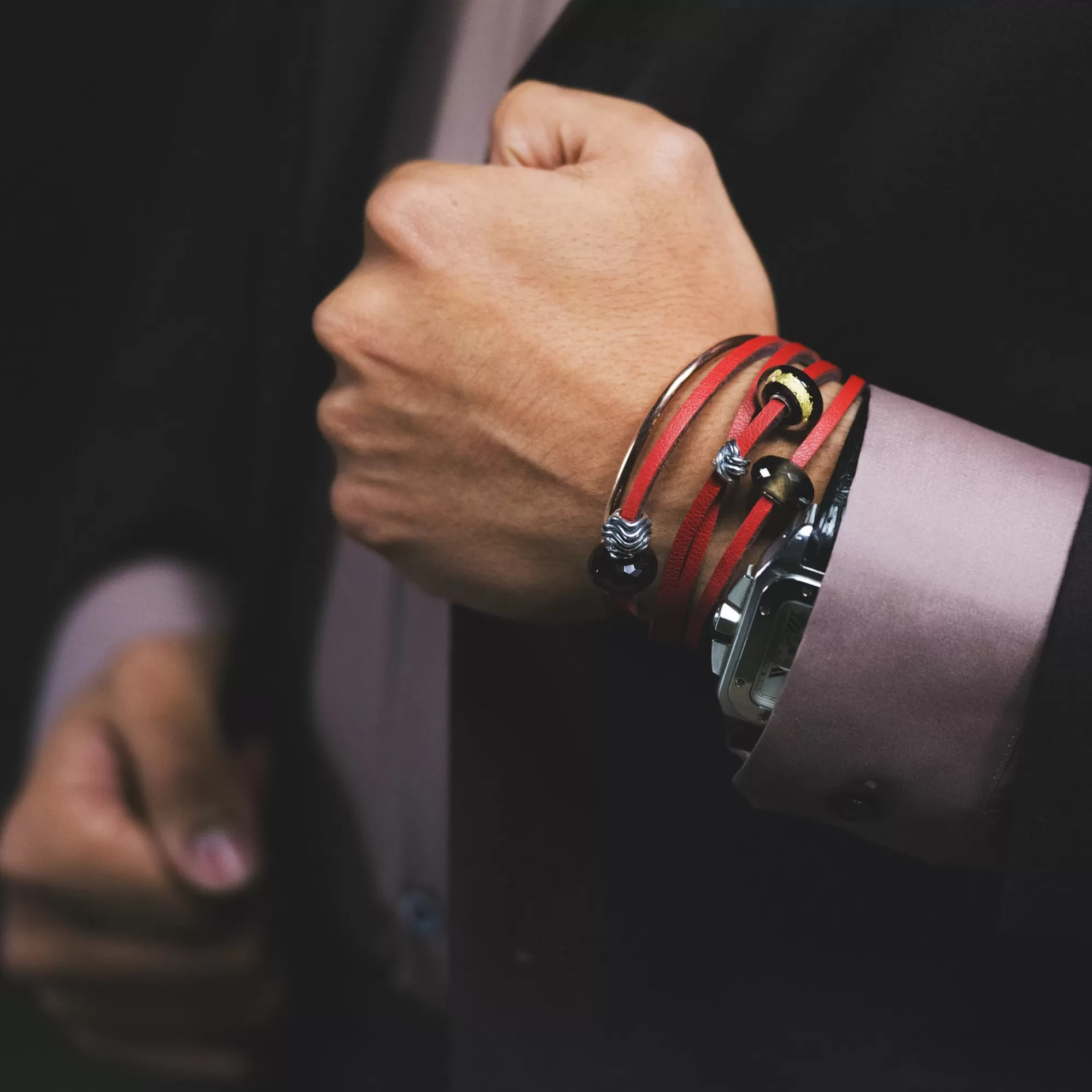 Best Trollbeads Leather Bracelet Red/Bordeaux