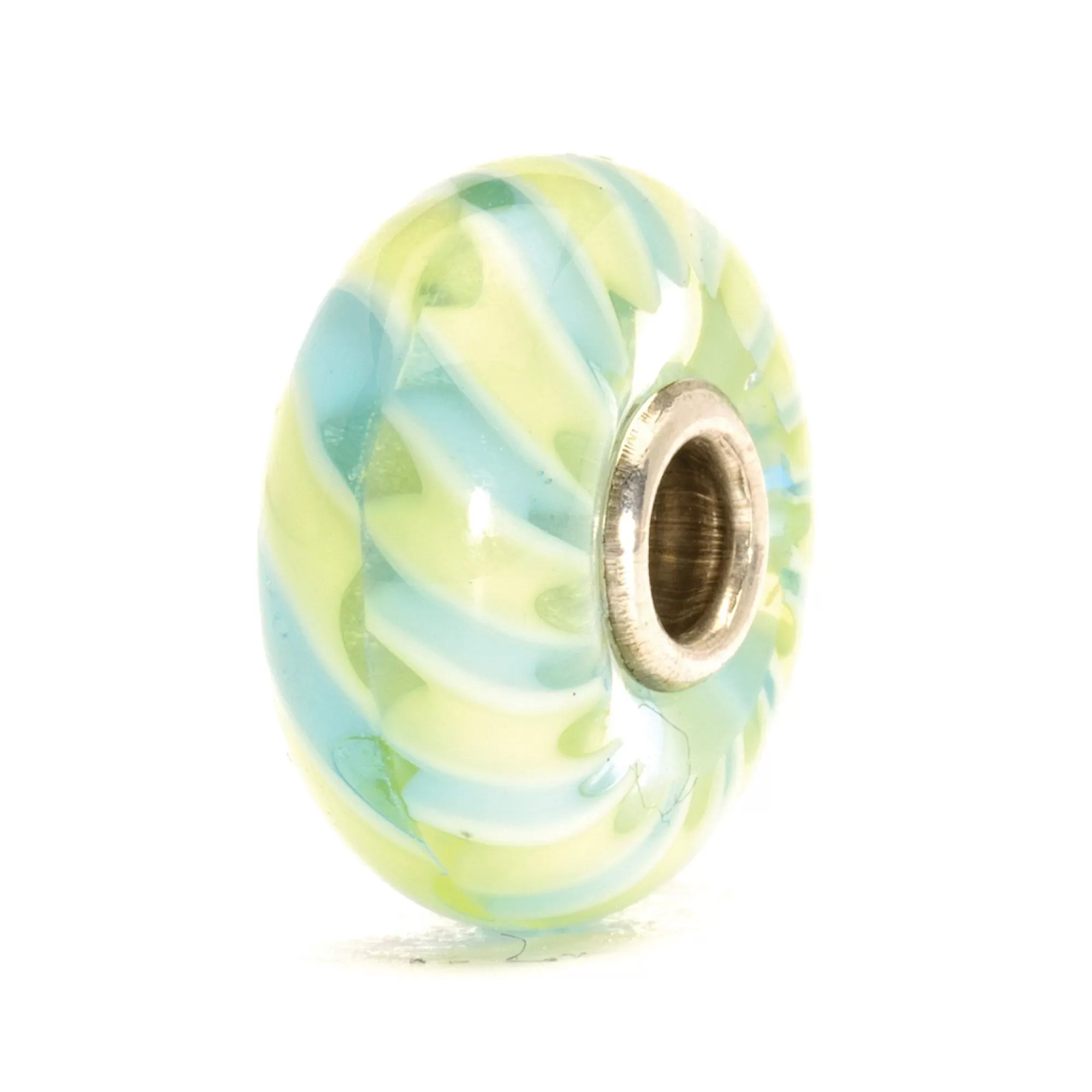 Online Trollbeads Light Blue Braid Bead