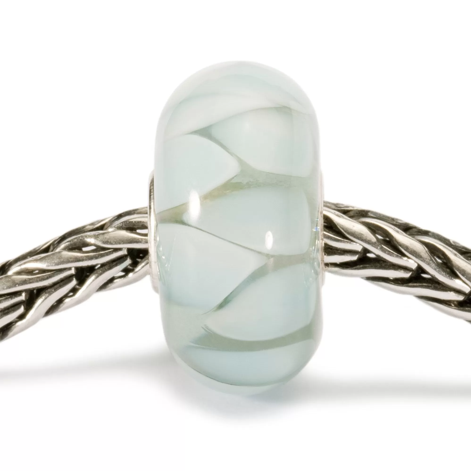 New Trollbeads Light Blue Shadows Bead