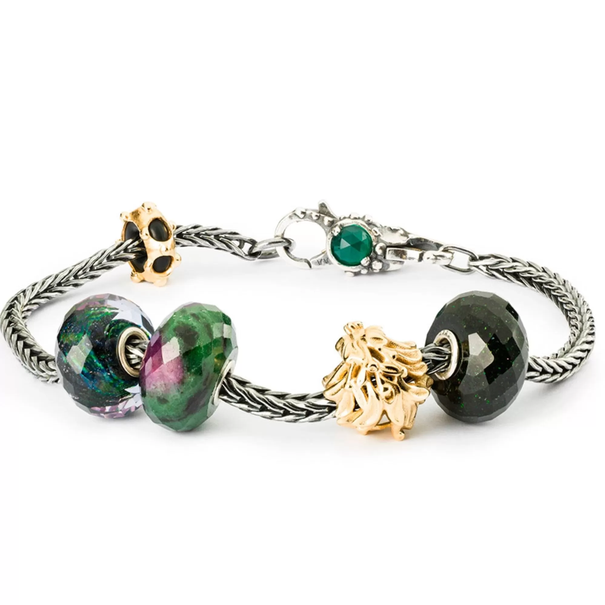 Fashion Trollbeads Mistletoe Kiss, Gold Bead