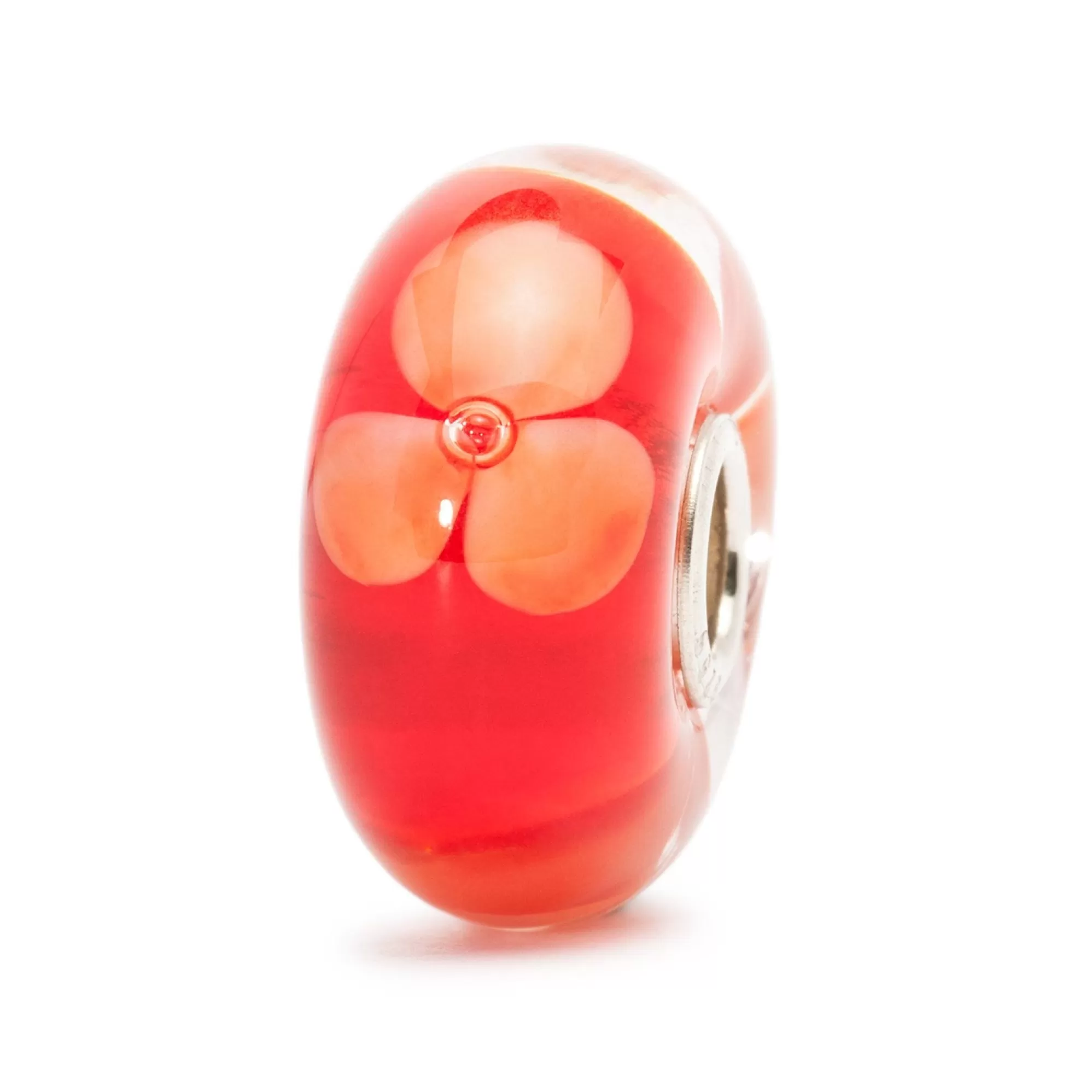 Online Trollbeads Peach Flower Bead