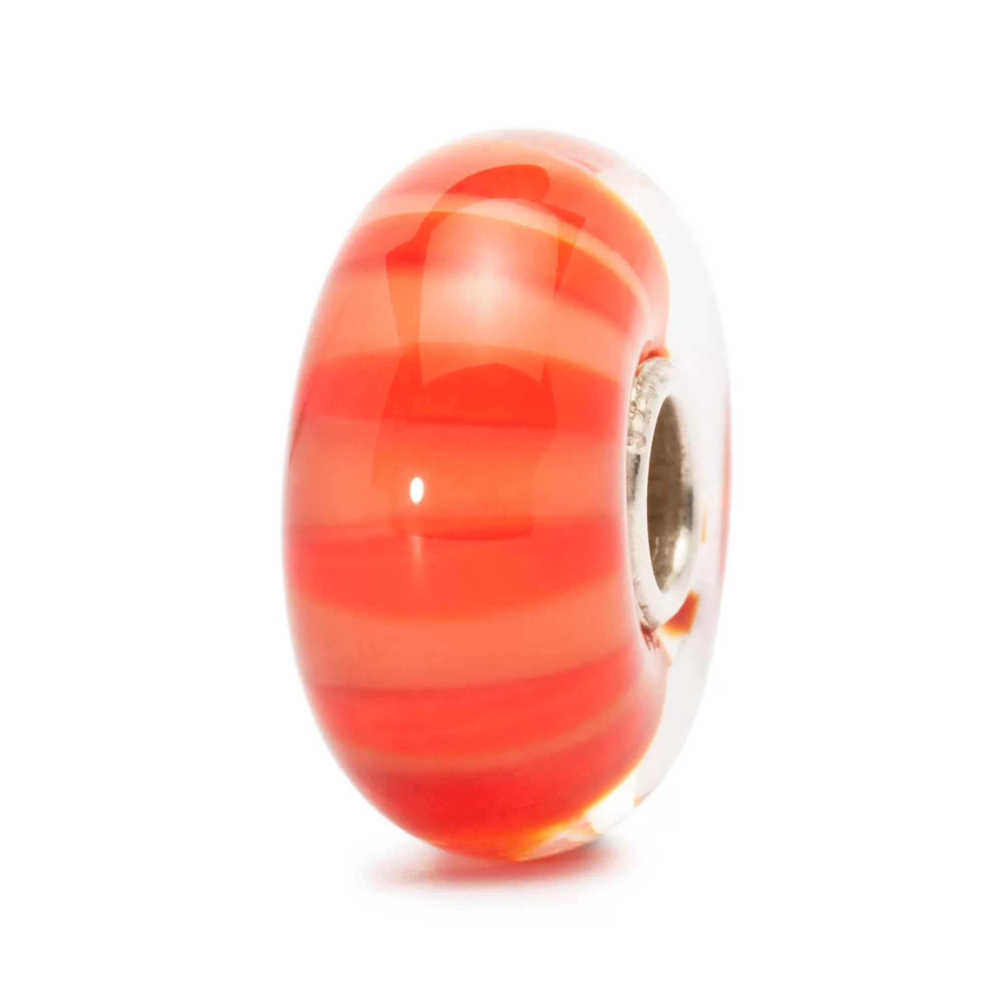 Online Trollbeads Peach Stripe Bead