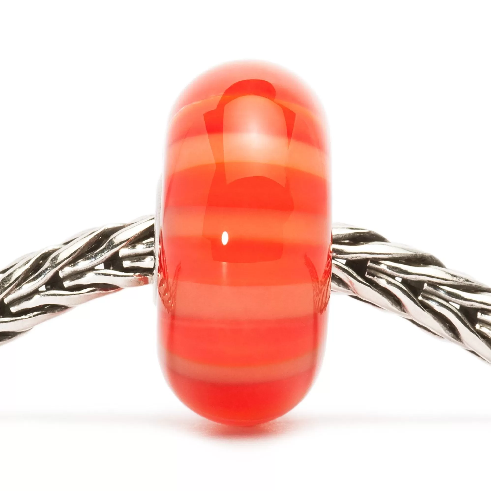 Online Trollbeads Peach Stripe Bead