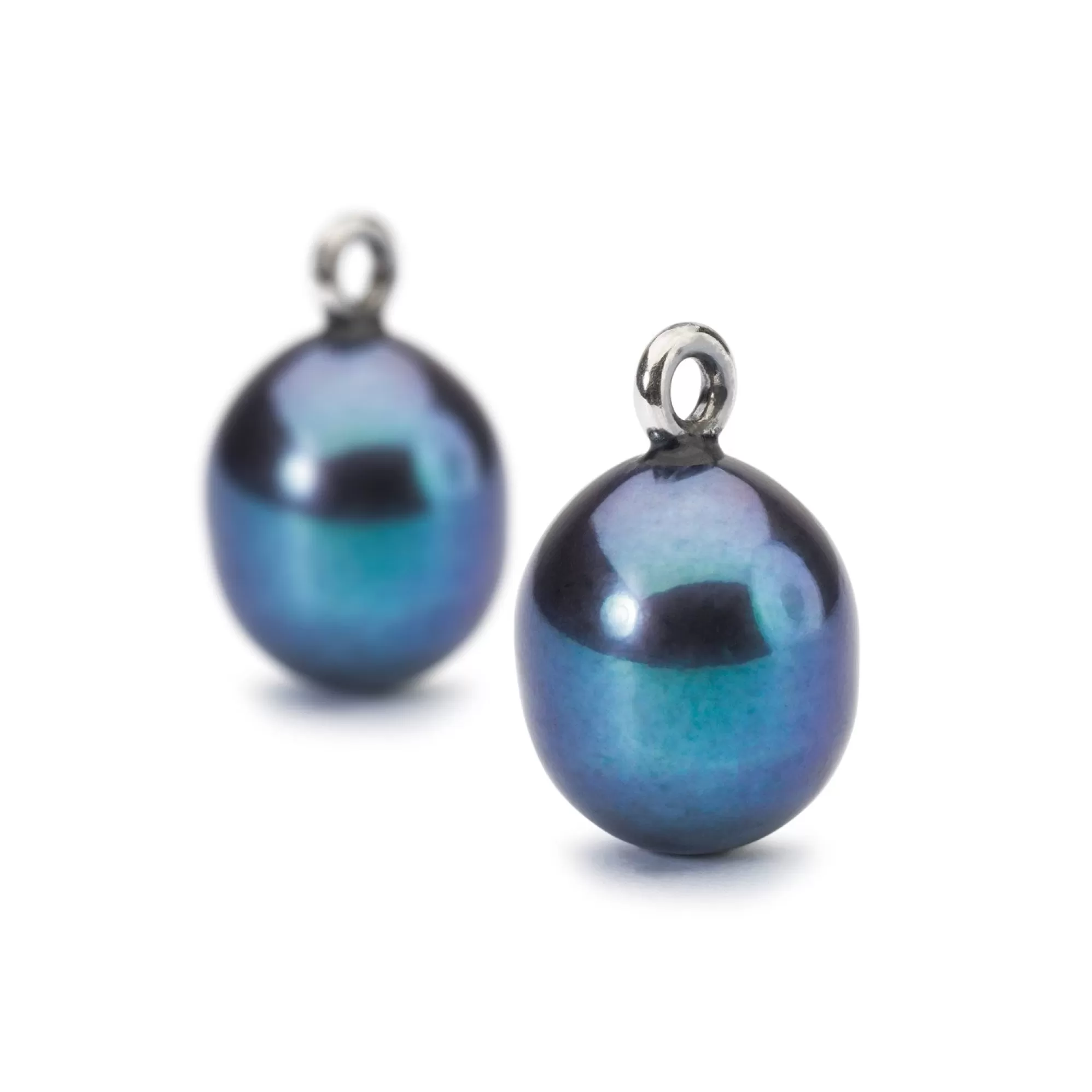 Fashion Trollbeads Peacock Pearl Oval Earring Pendants