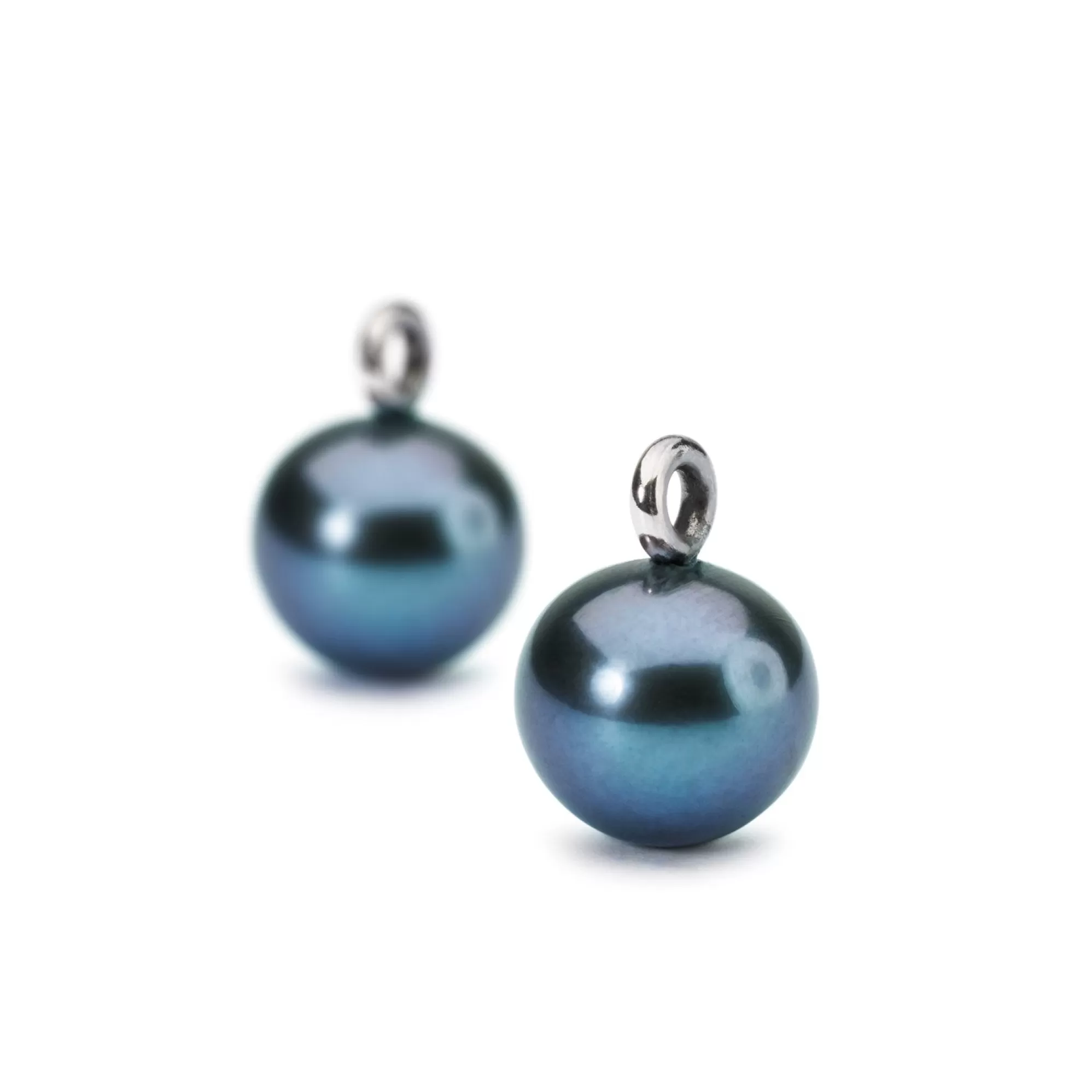 Fashion Trollbeads Peacock Pearl Round Earring Pendants