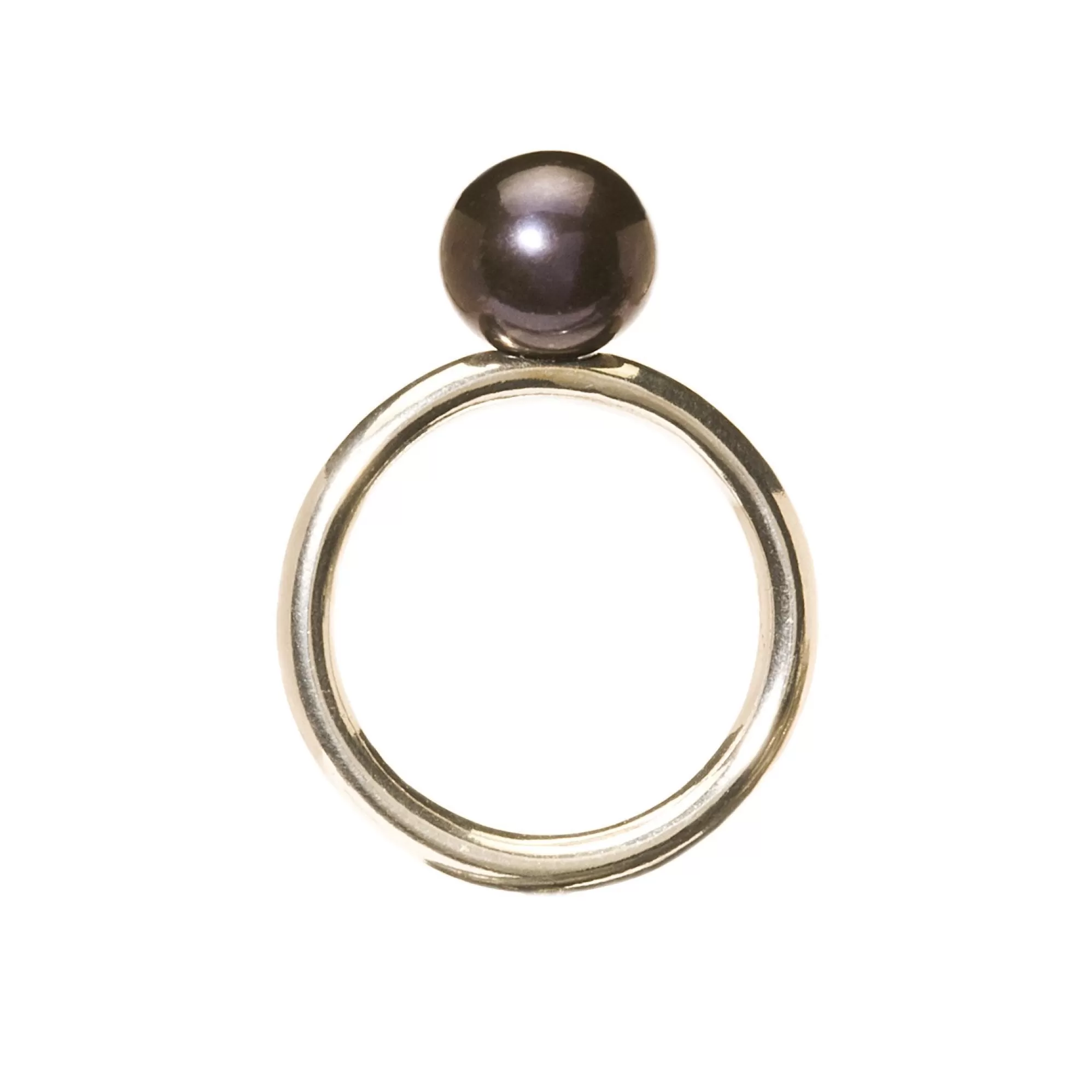 Store Trollbeads Pearl Ring, Black