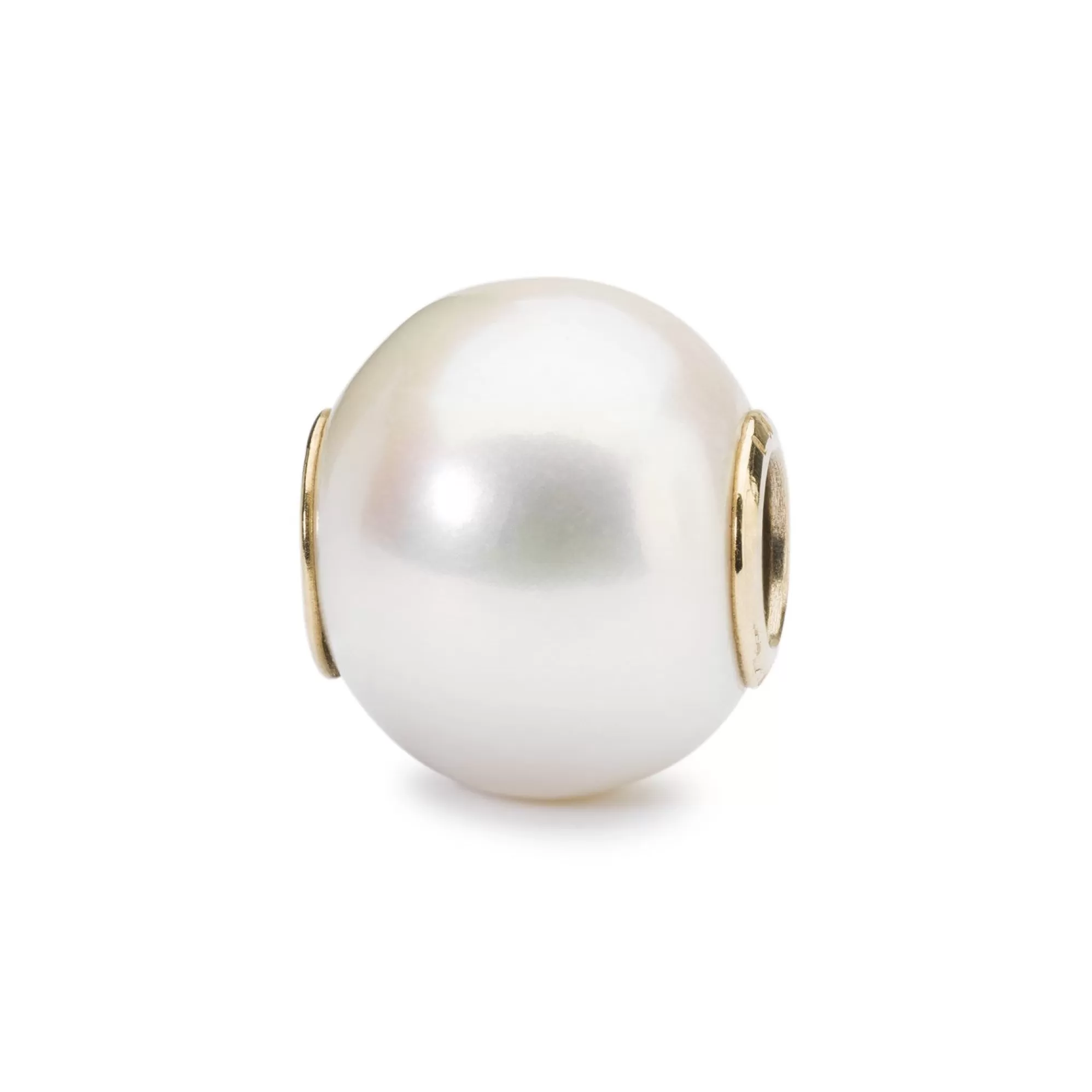 Sale Trollbeads Pearl With Gold Bead