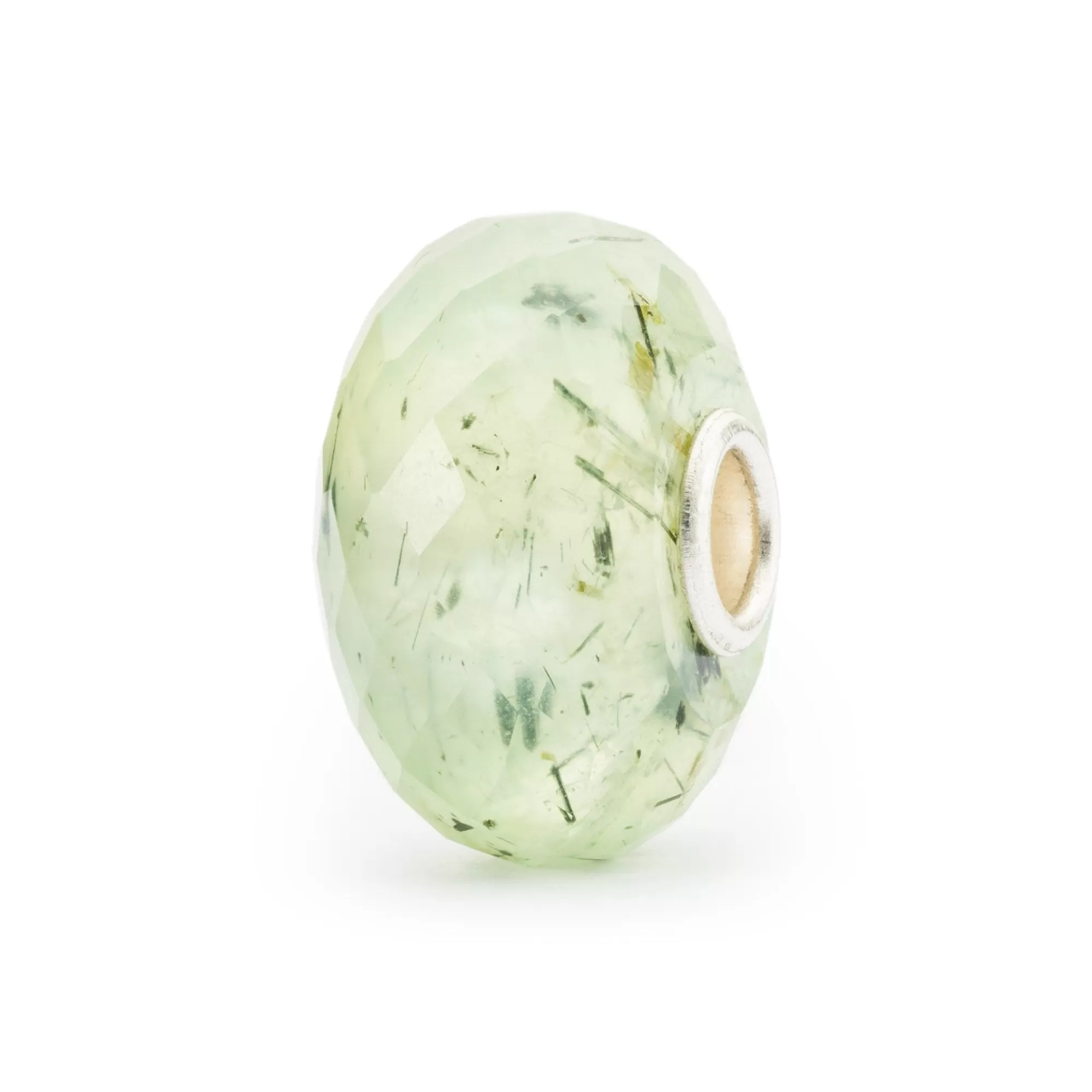 Shop Trollbeads Prehnite With Tourmalinated Quartz Bead