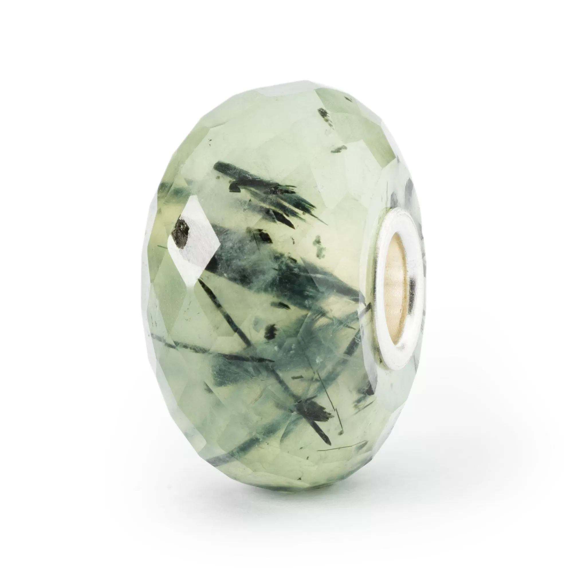 Shop Trollbeads Prehnite With Tourmalinated Quartz Bead