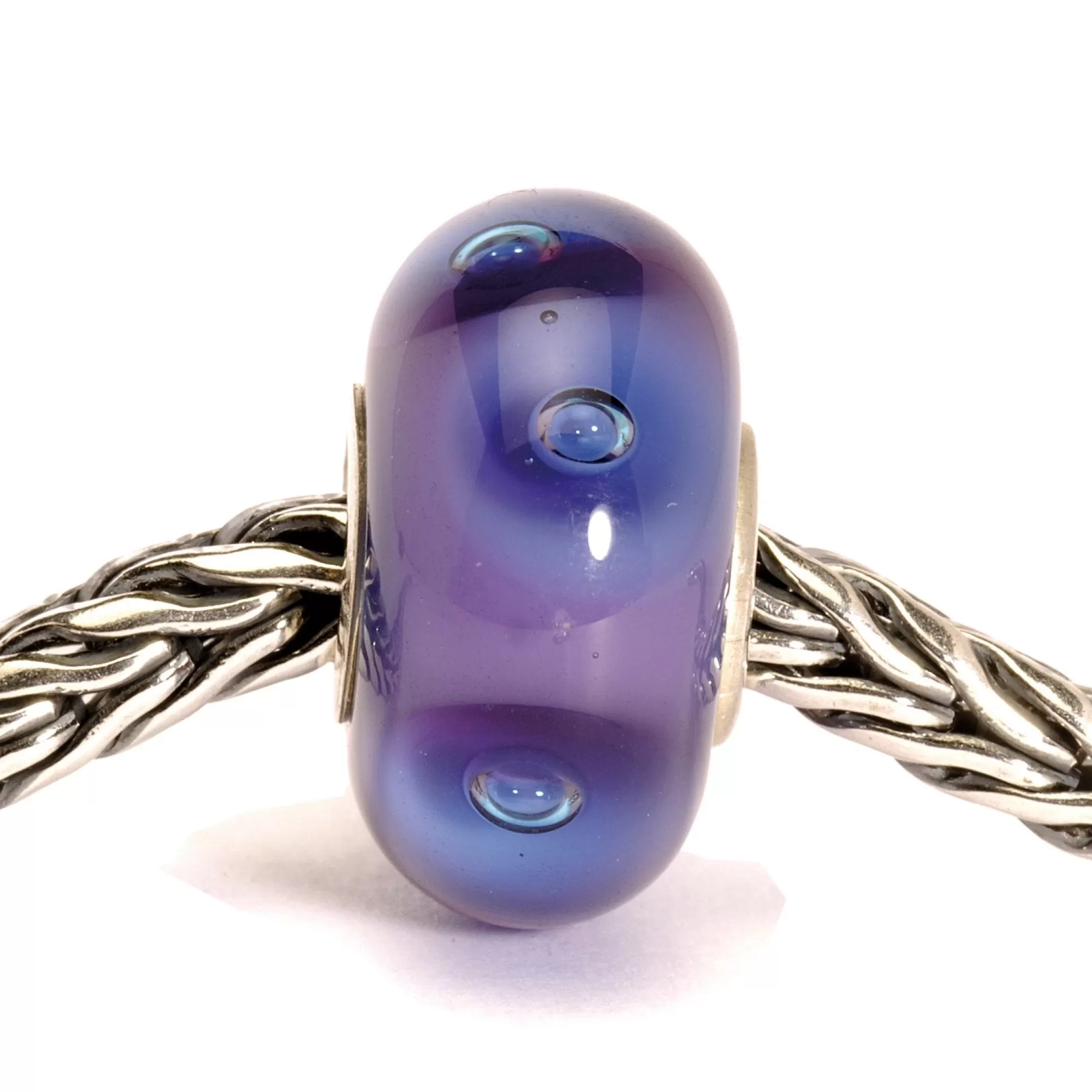 New Trollbeads Purple Bubbles Bead