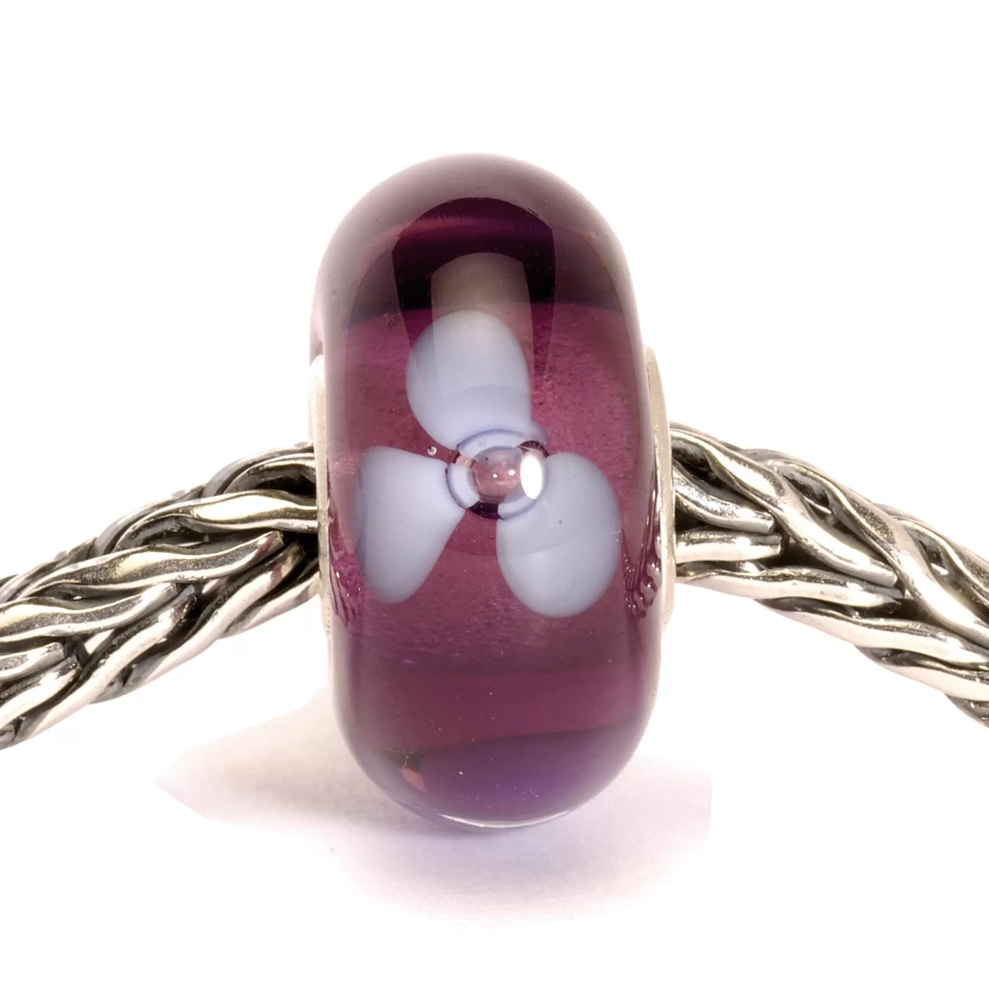 Shop Trollbeads Purple Flower Bead