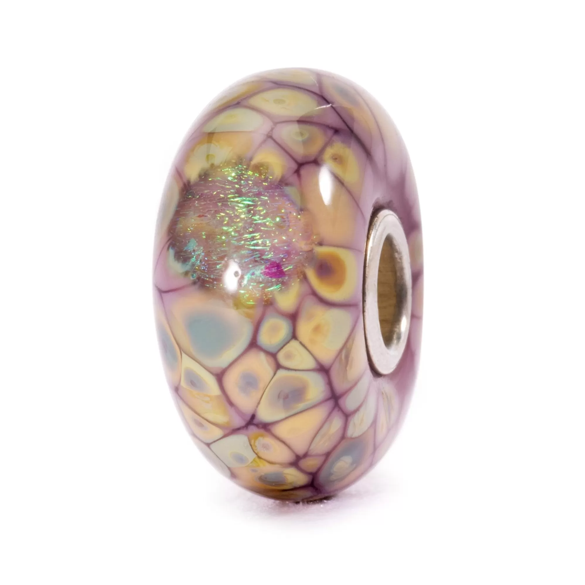 Hot Trollbeads Purple Flower Mosaic Bead