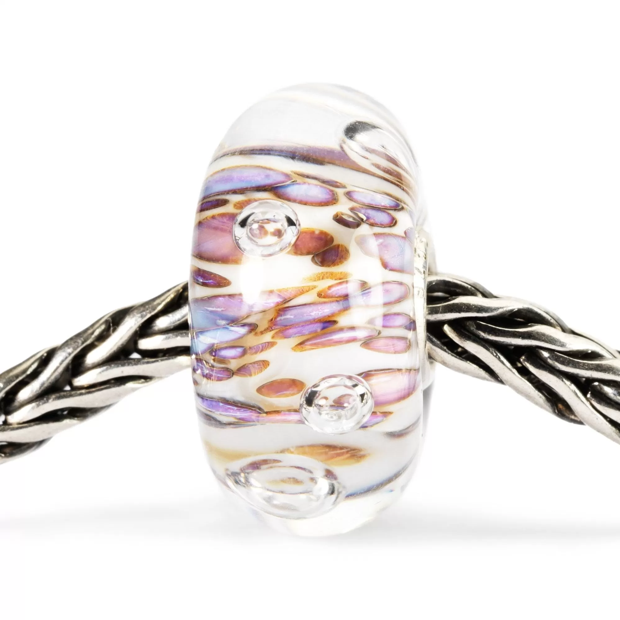 Discount Trollbeads Purple Rippling Bubbles Bead