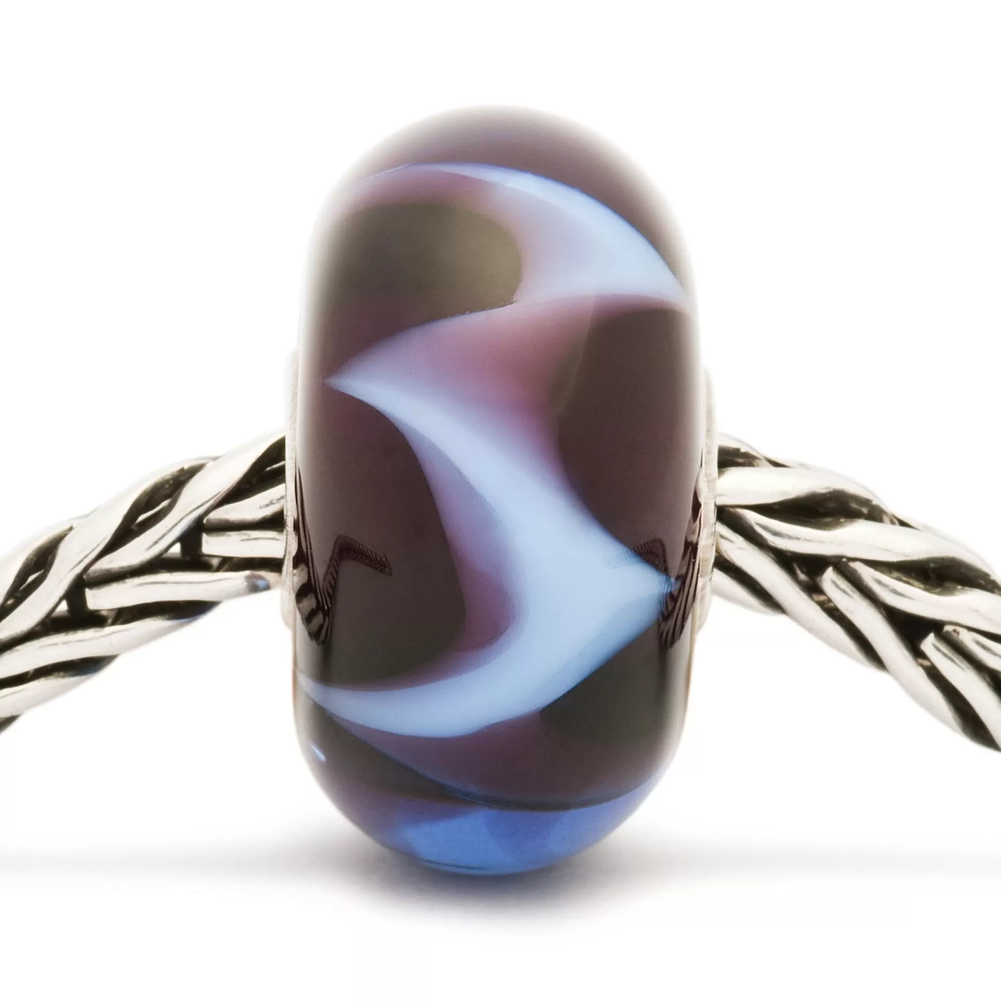 New Trollbeads Purple Wave Bead