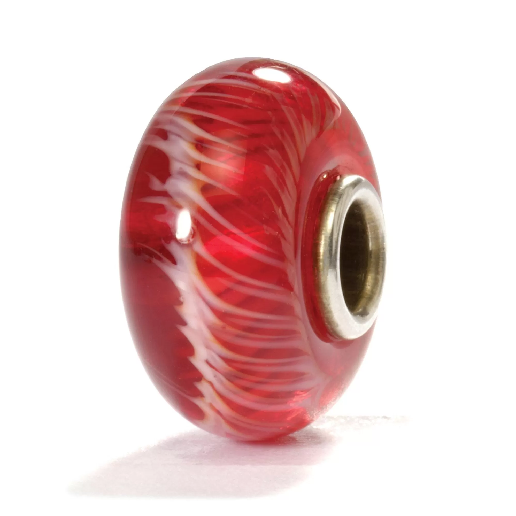 Outlet Trollbeads Red Feather Bead