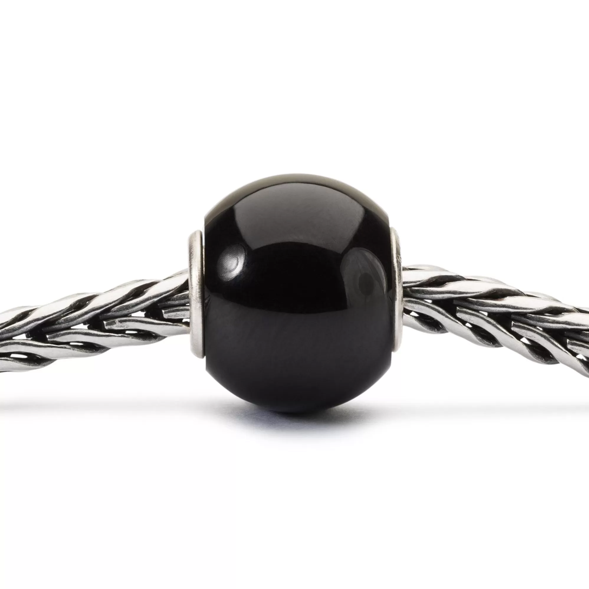 Online Trollbeads Round Black Onyx Bead