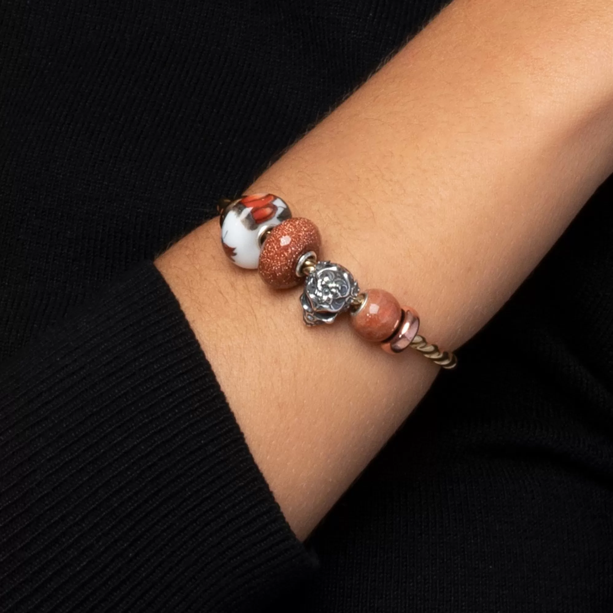 Shop Trollbeads Round Sunstone Bead