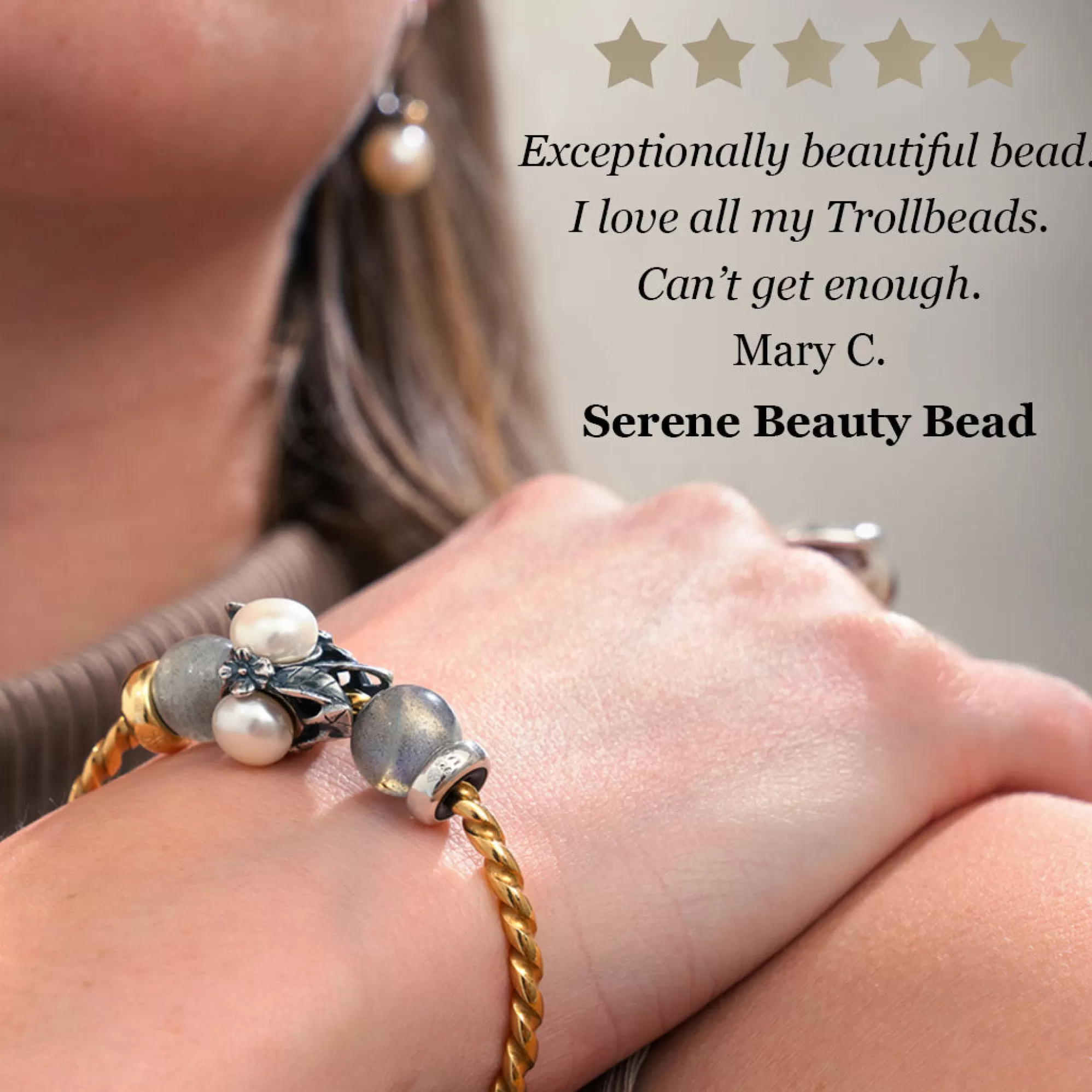 Cheap Trollbeads Serene Beauty Bead