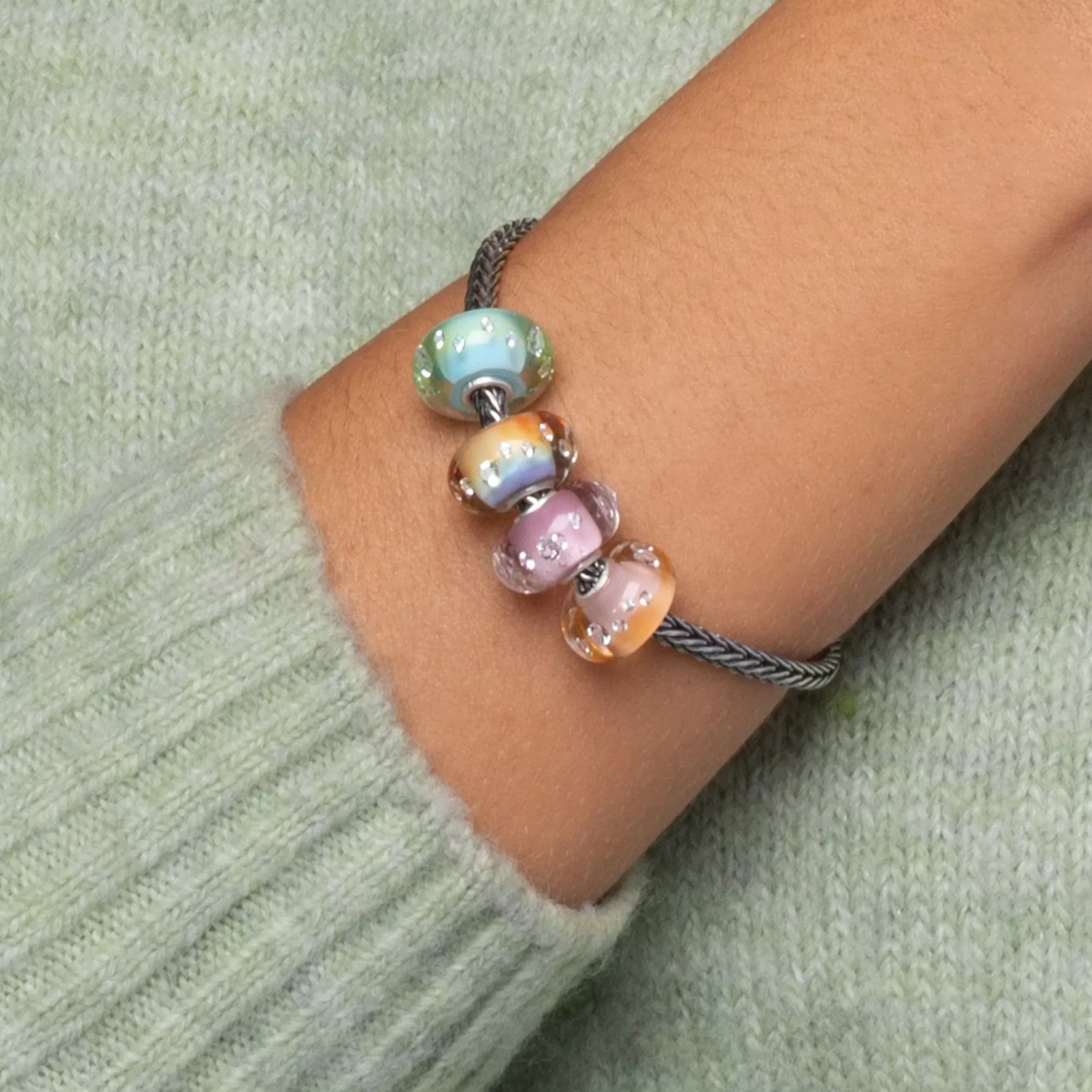 Fashion Trollbeads Shade Of Sparkle Rainbow Bead