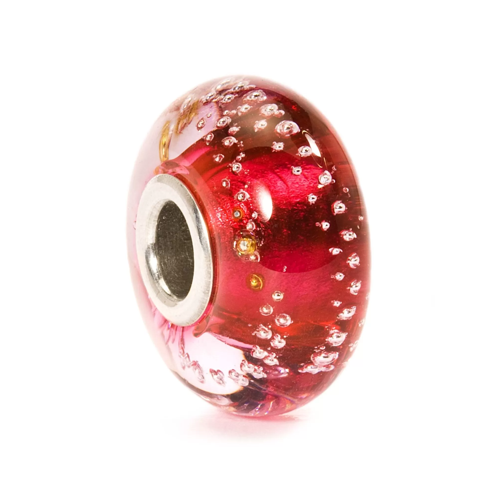 Sale Trollbeads Silver Trace, Pink Bead