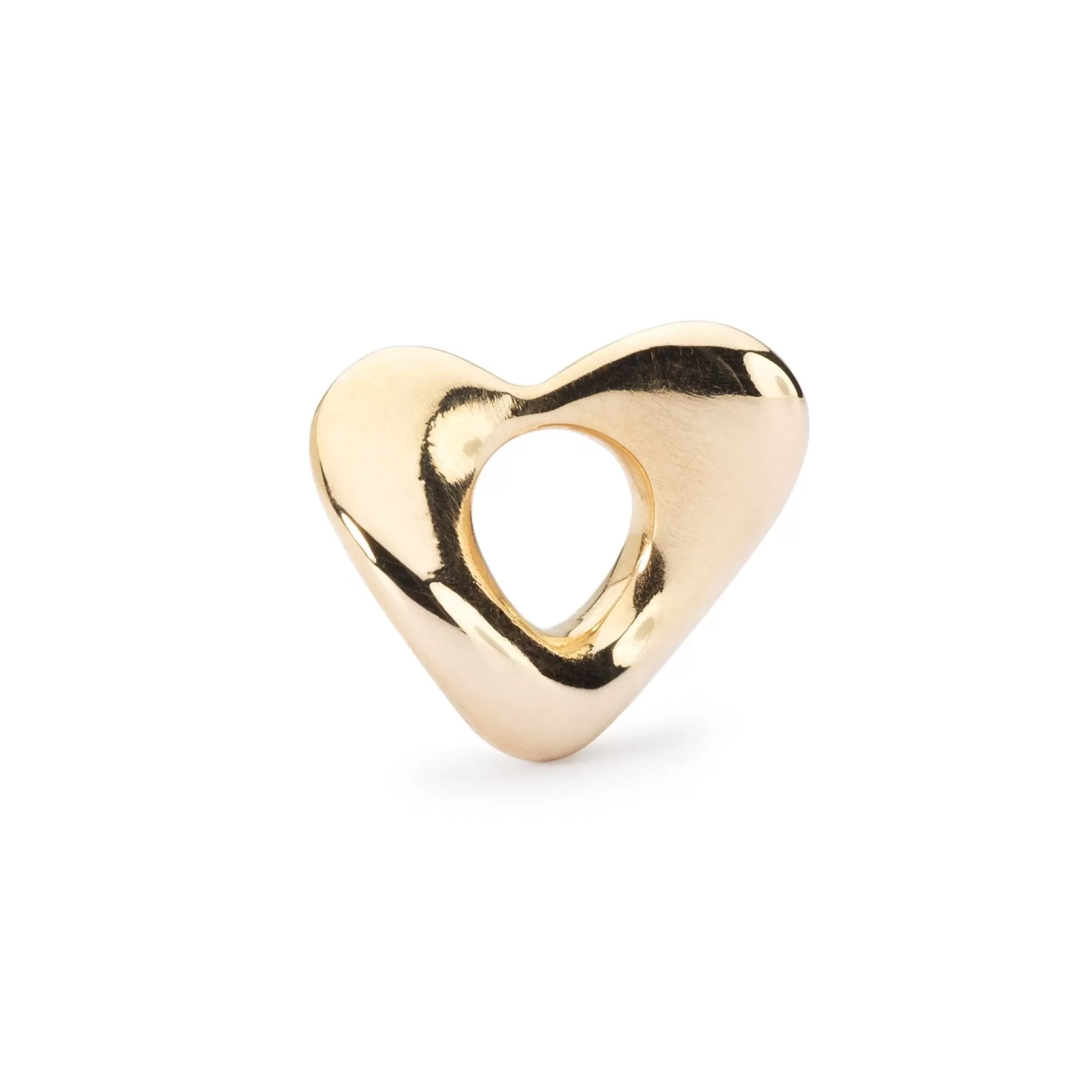 Best Trollbeads Soft Hearts, Small, Gold Bead