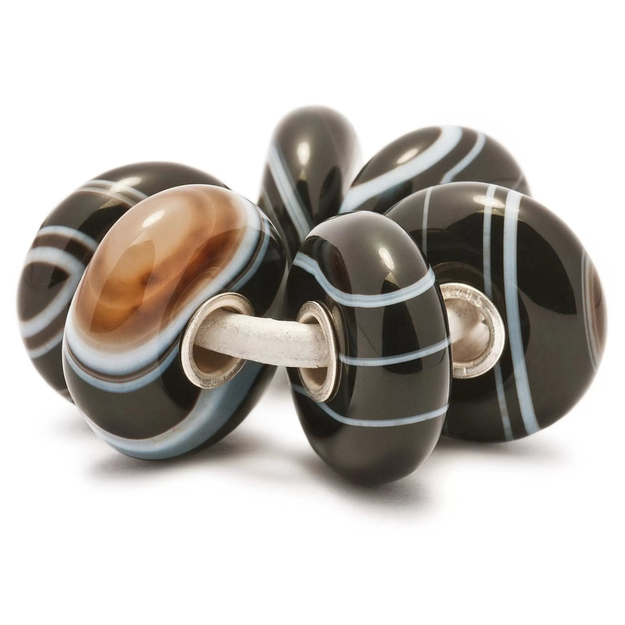 Cheap Trollbeads Striped Onyx Kit