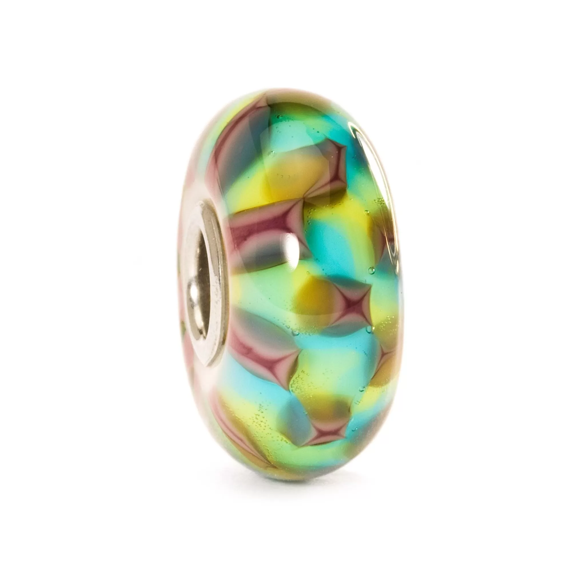 Best Sale Trollbeads Turquoise & Purple Chess Bead