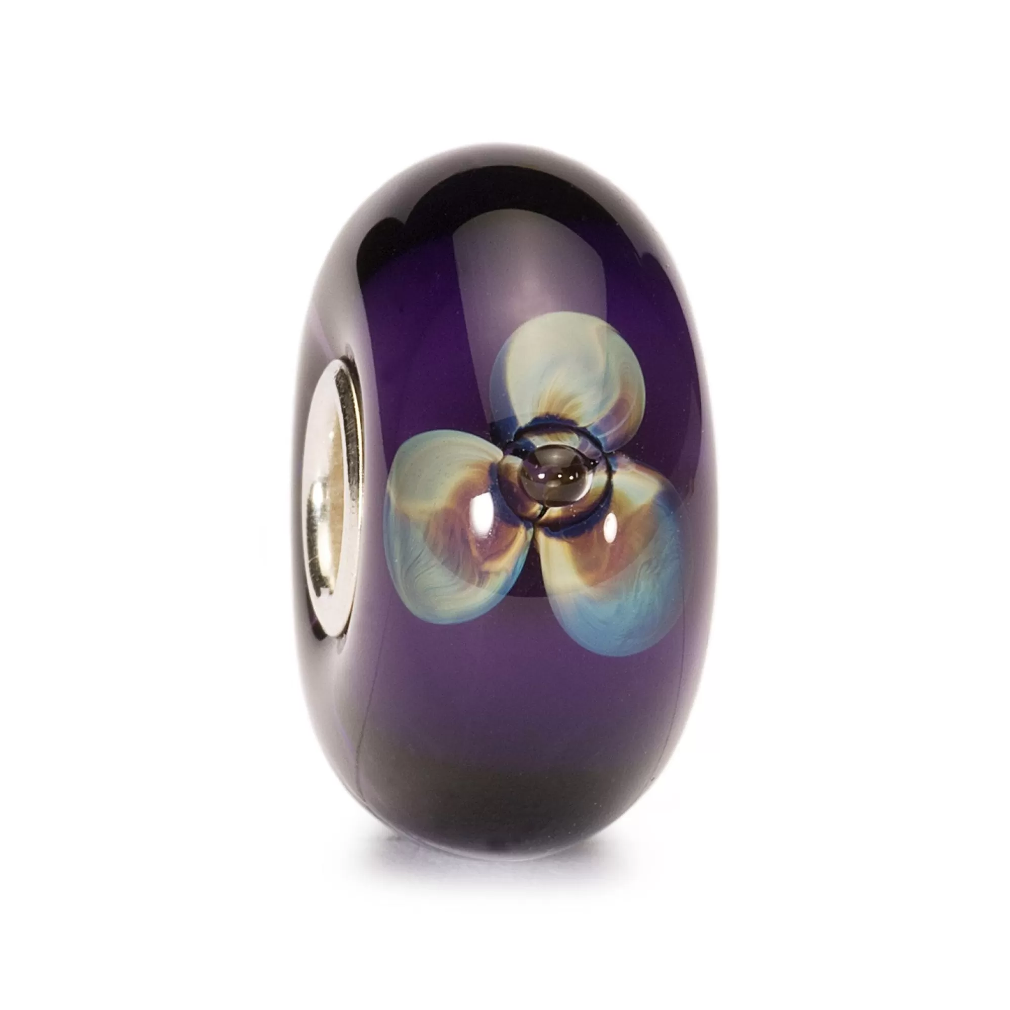 Clearance Trollbeads Violet Flower Bead